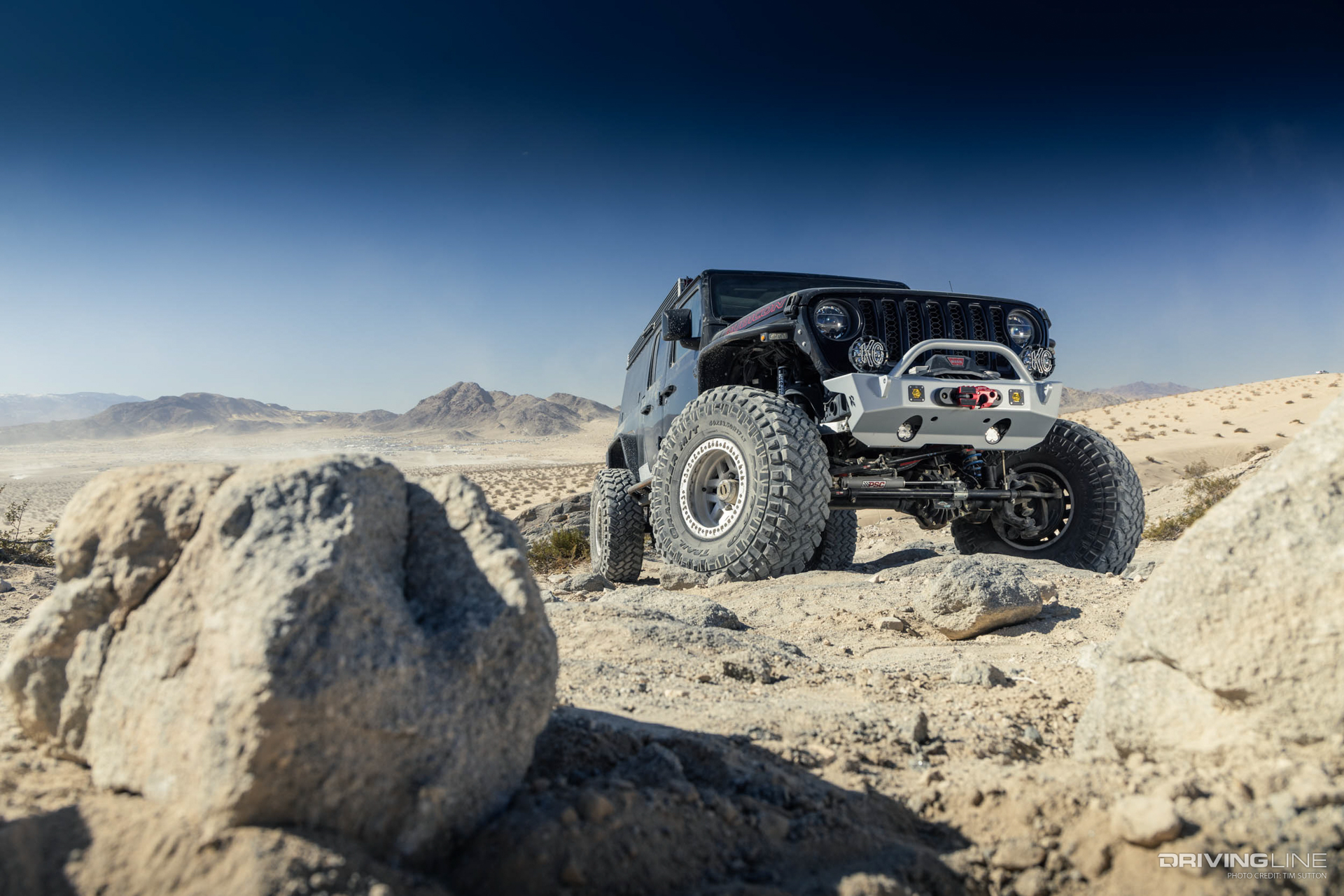 Front end and front suspension of nick DeLuca's Jeep Gladiator