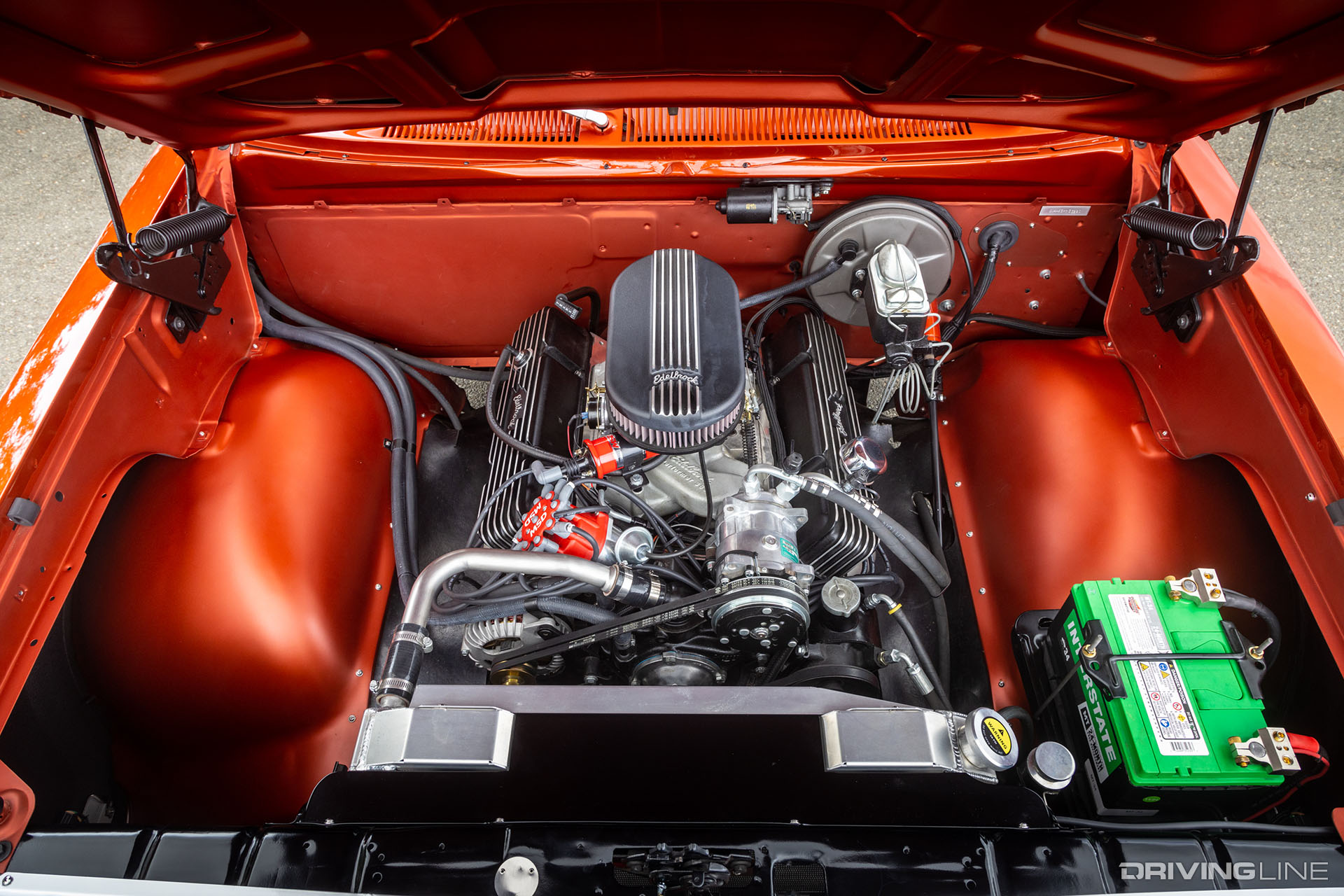 Dodge D100 Engine Bay