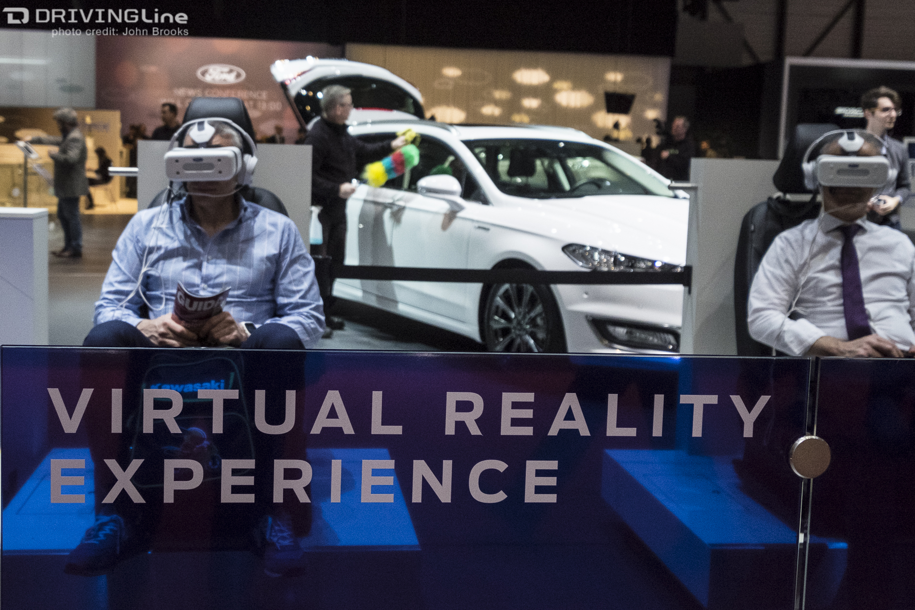 Virtual Reality Experience 360 VR goggles at 2016 Geneva International Motor Show