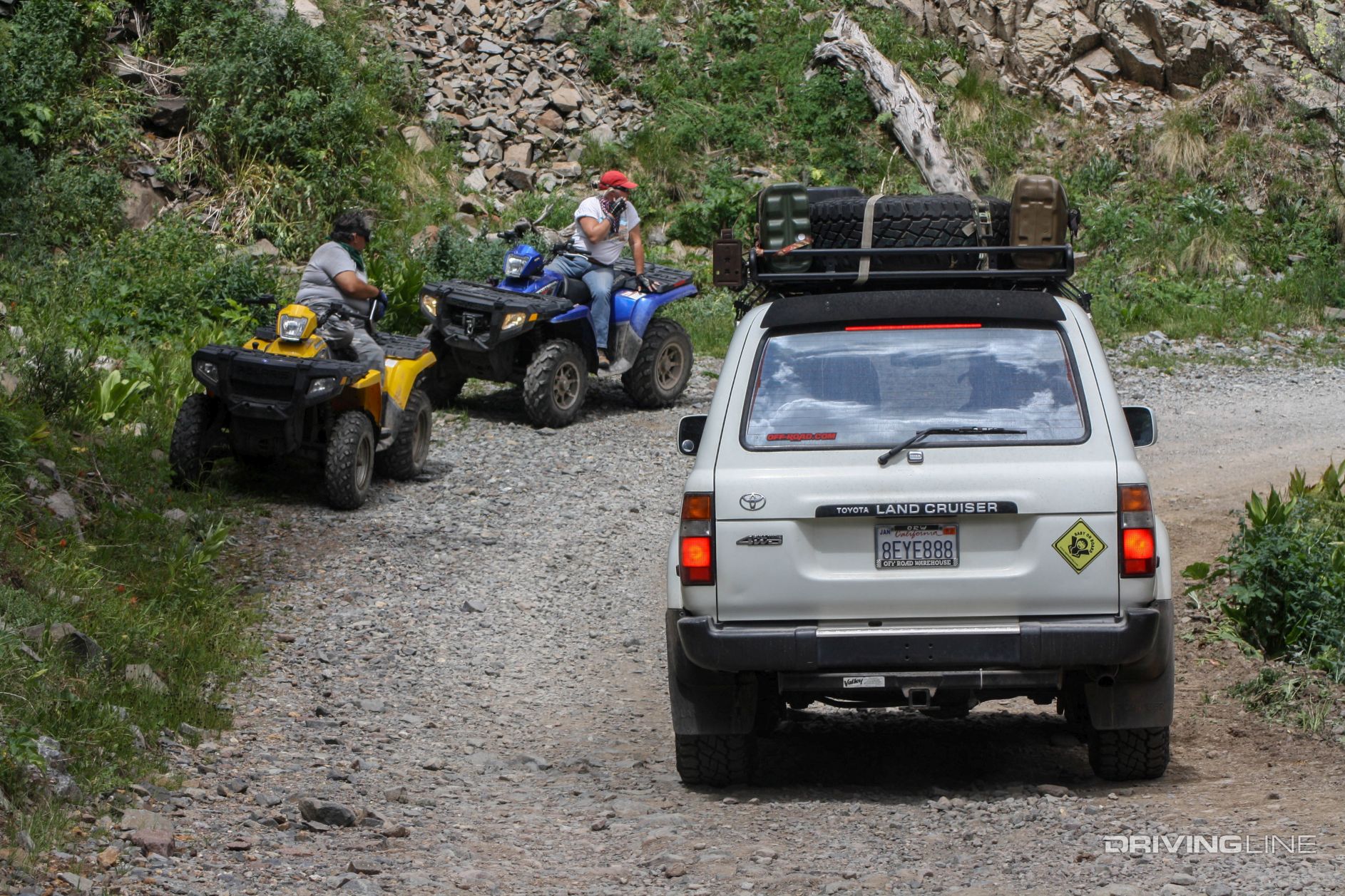 FJ80 Land Cruiser OHV quads at Governor Basin
