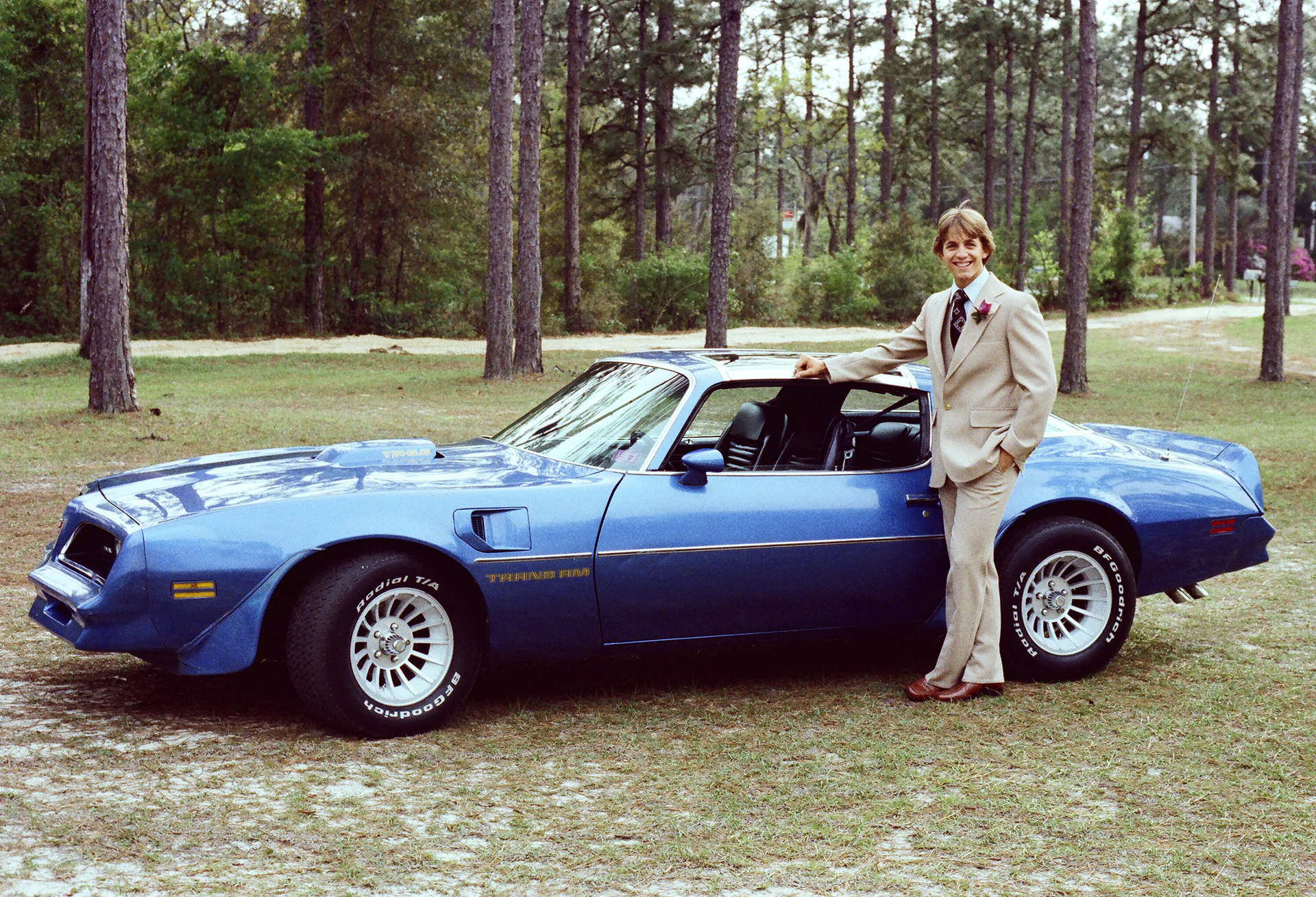 blue Firebird Trans Am back in the day, courtesy of Trans Am Worldwide