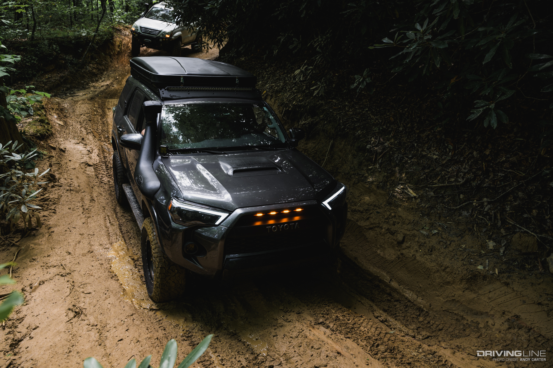 TRD 4Runner on off-road trail