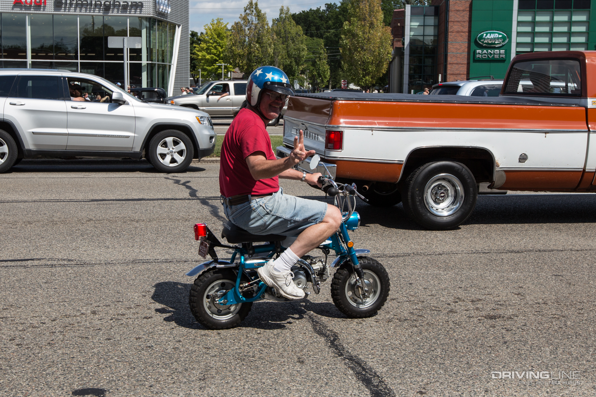 Dude on a Mini bike