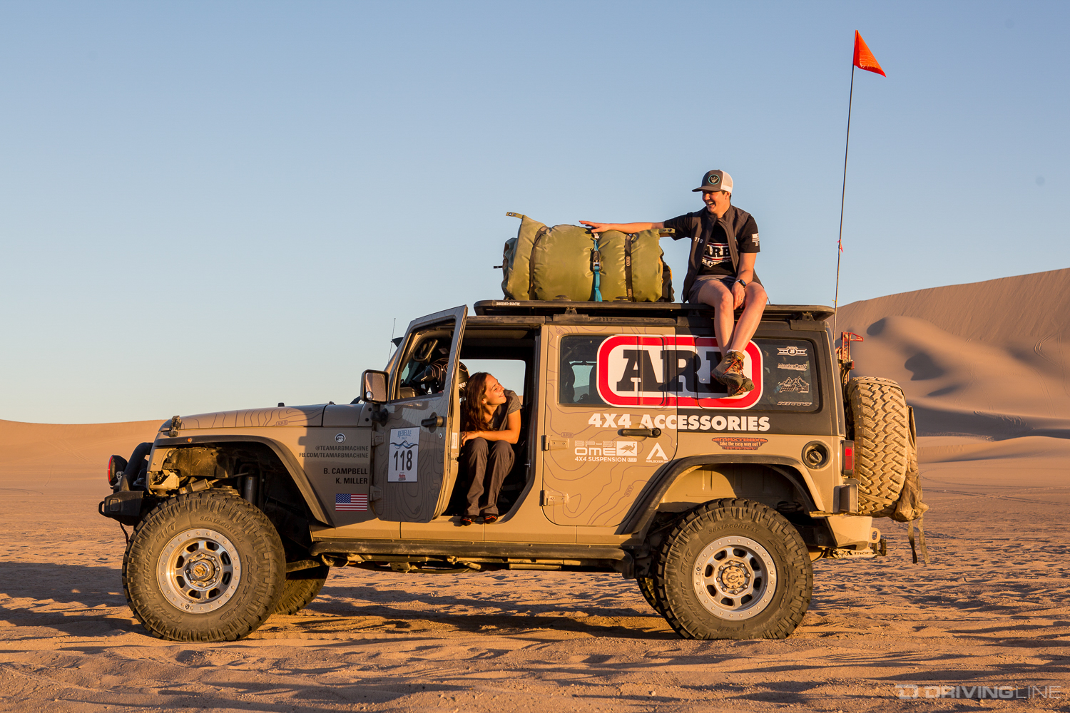Kendra and Bailey hanging out in Glamis Sand Dunes