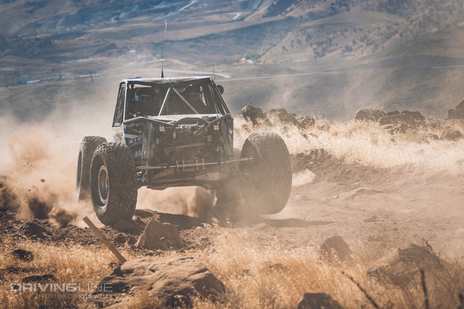 Randy Slawson climbing the hill