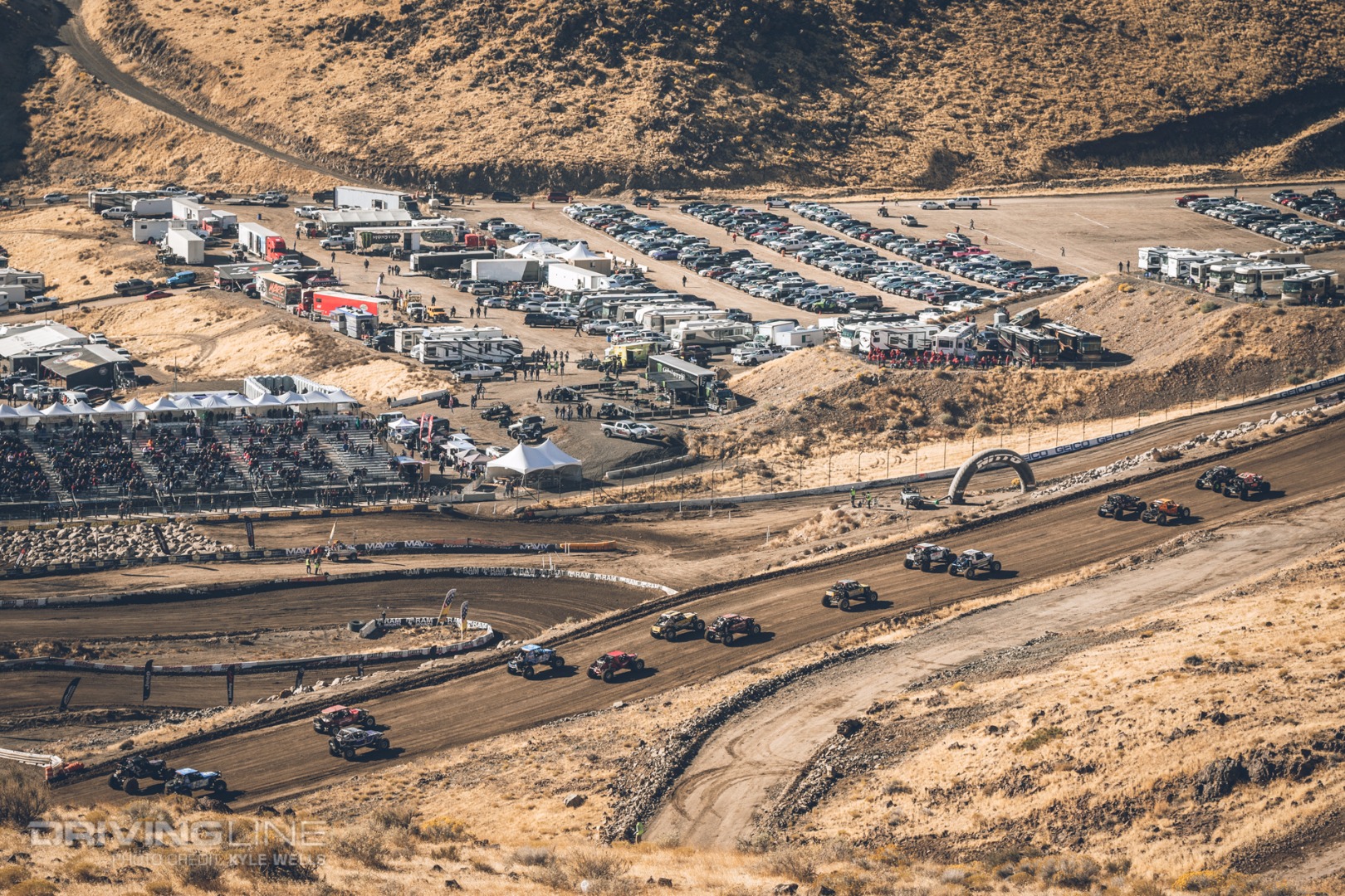 The qualifying lineup at Wild West Motorsports park