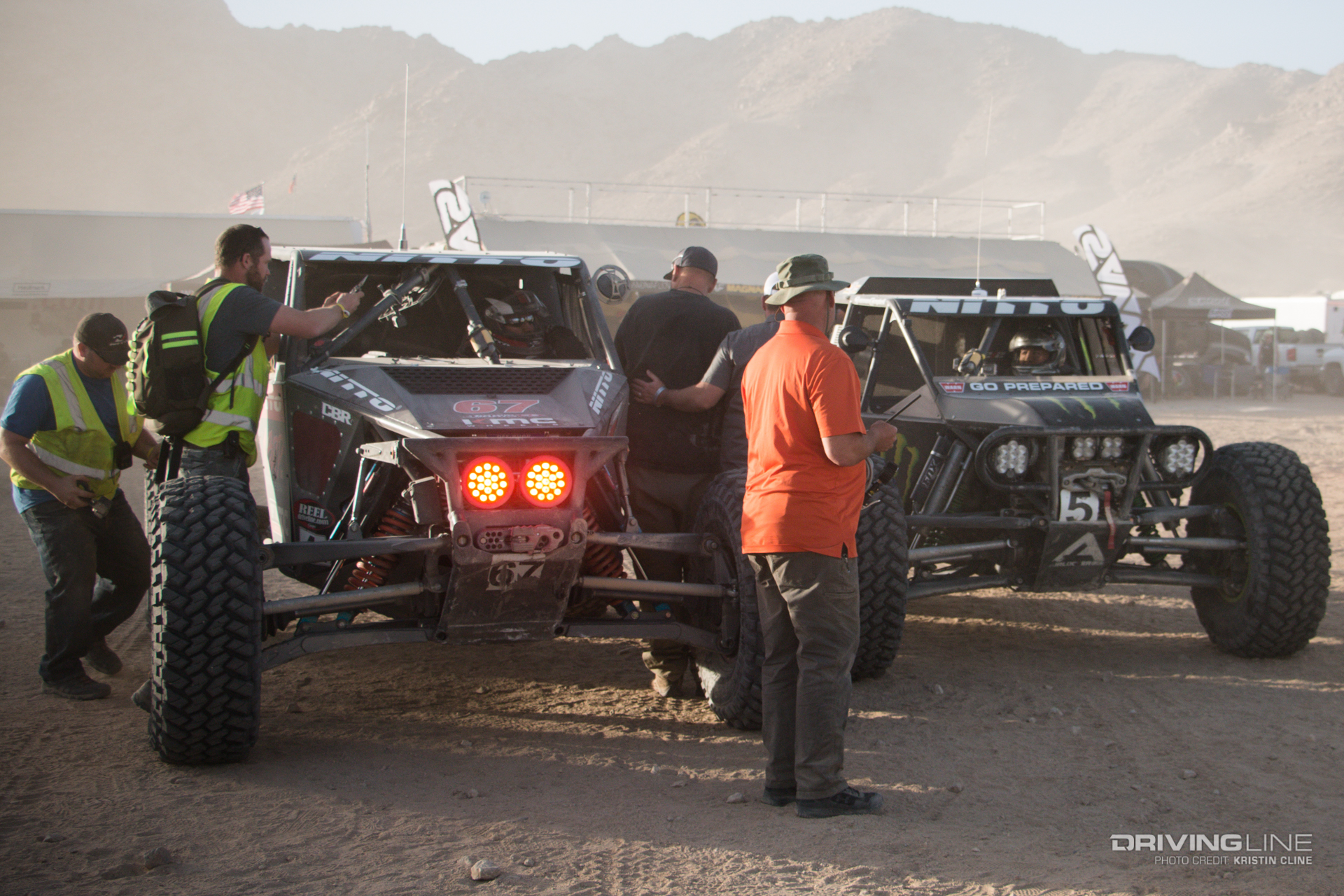 2018 King of the Hammers - Healy and Campbell finish line