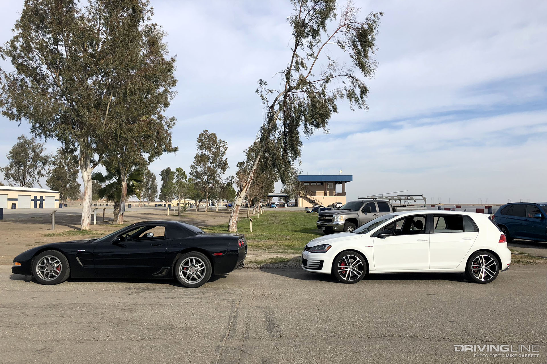 Performance Driving Clinic Golf and Corvette Side