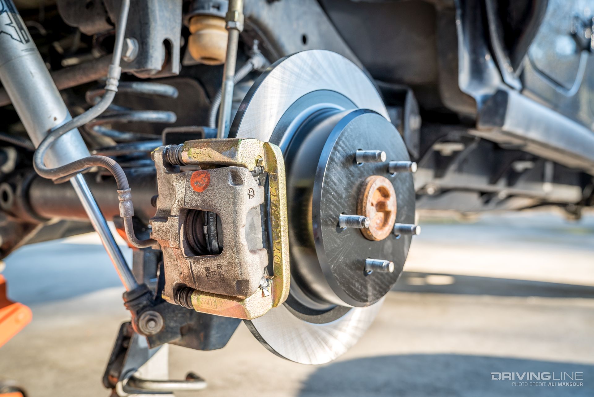 Dynatrac Pro Grip Jeep Wrangler Big Brake Kit Wheel Off Side