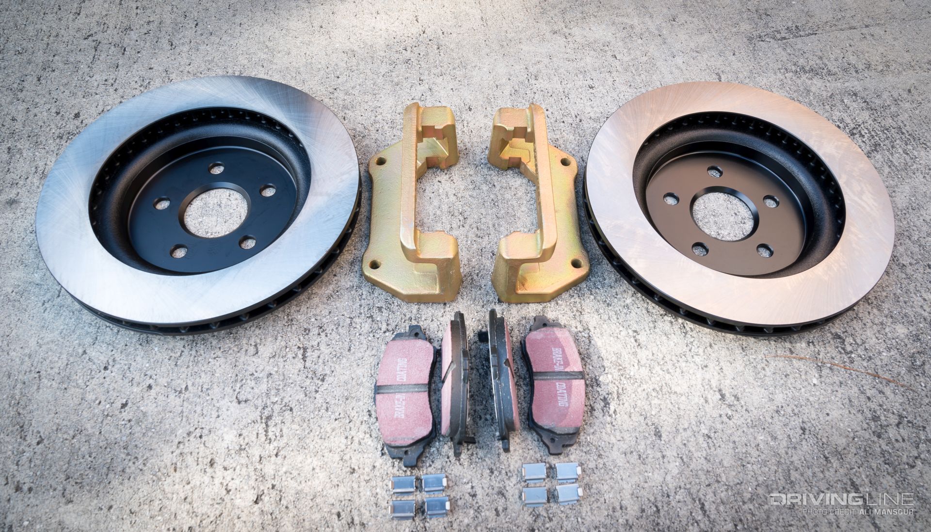 Dynatrac Pro Grip Jeep Wrangler Big Brake Kit Uninstalled