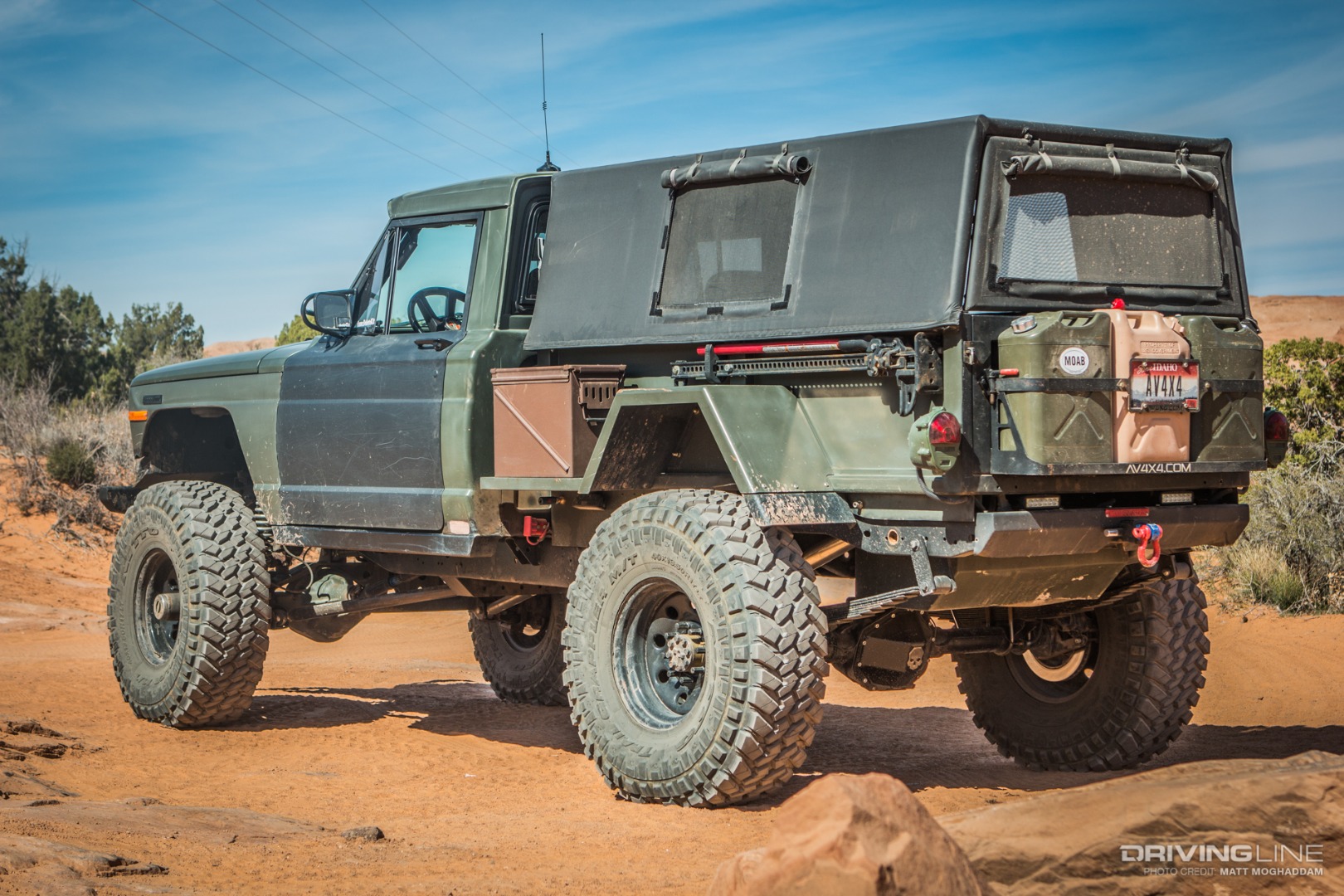 Komodo's rear custom soft top