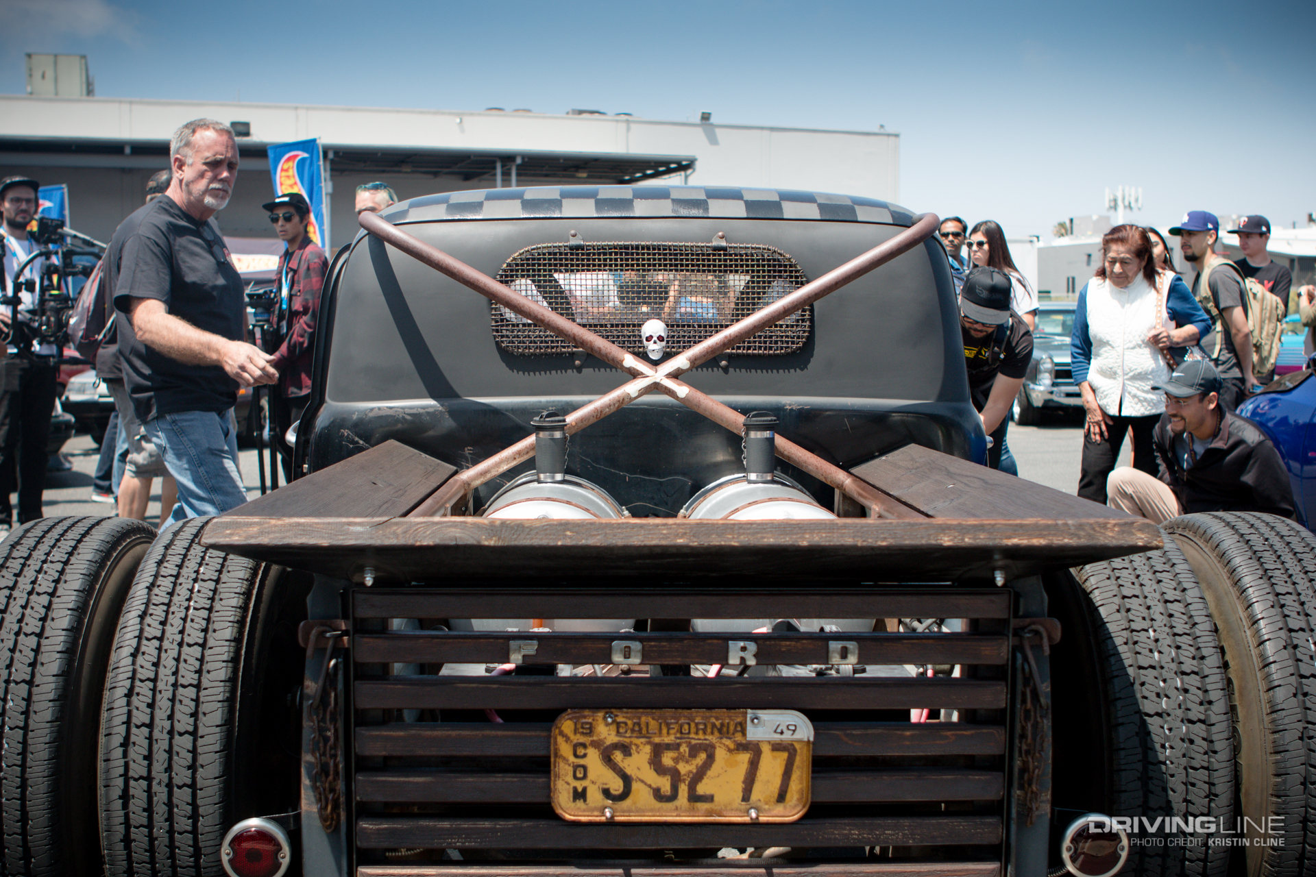 Hot Wheels Legends Tour Car Show - El Segundo Finalist Mitch Allread's '49 Ford F-5 Dually Pickup