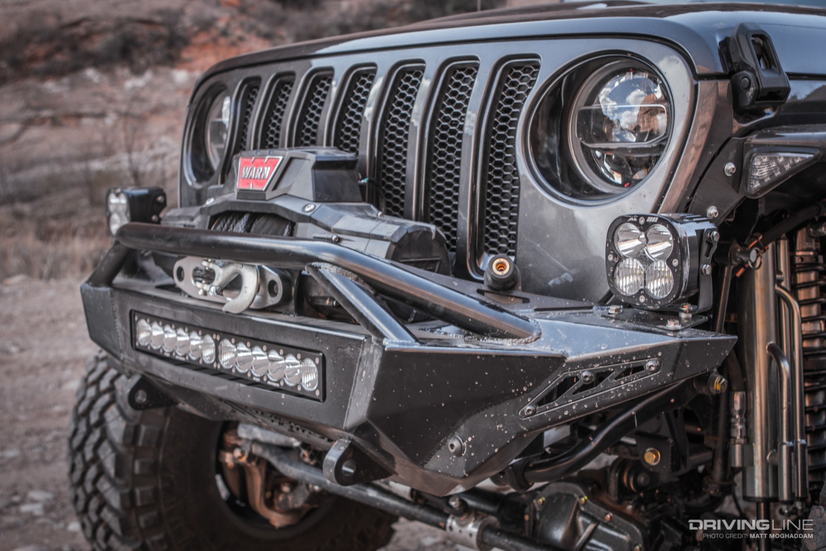Warn Winch and Baja Designs Lighting