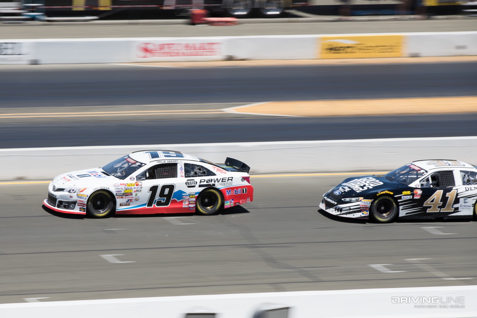 Hailie Deegan driving Toyota Camry