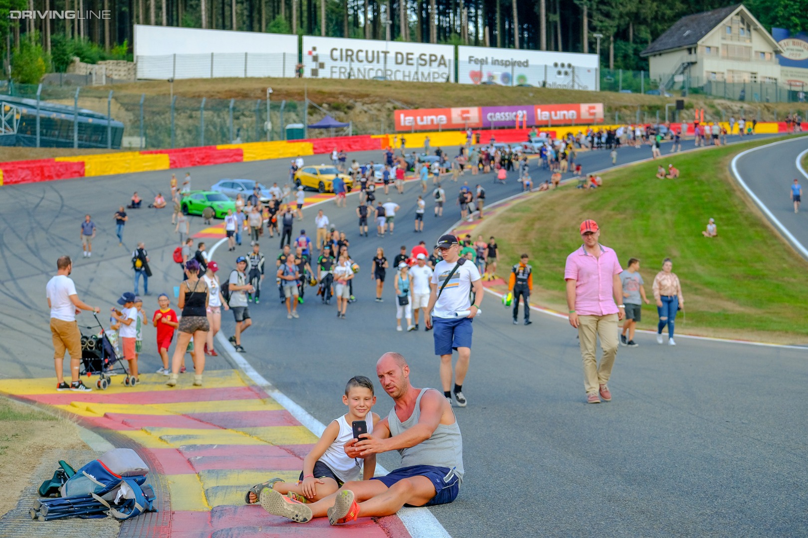 Spa Fans on Track