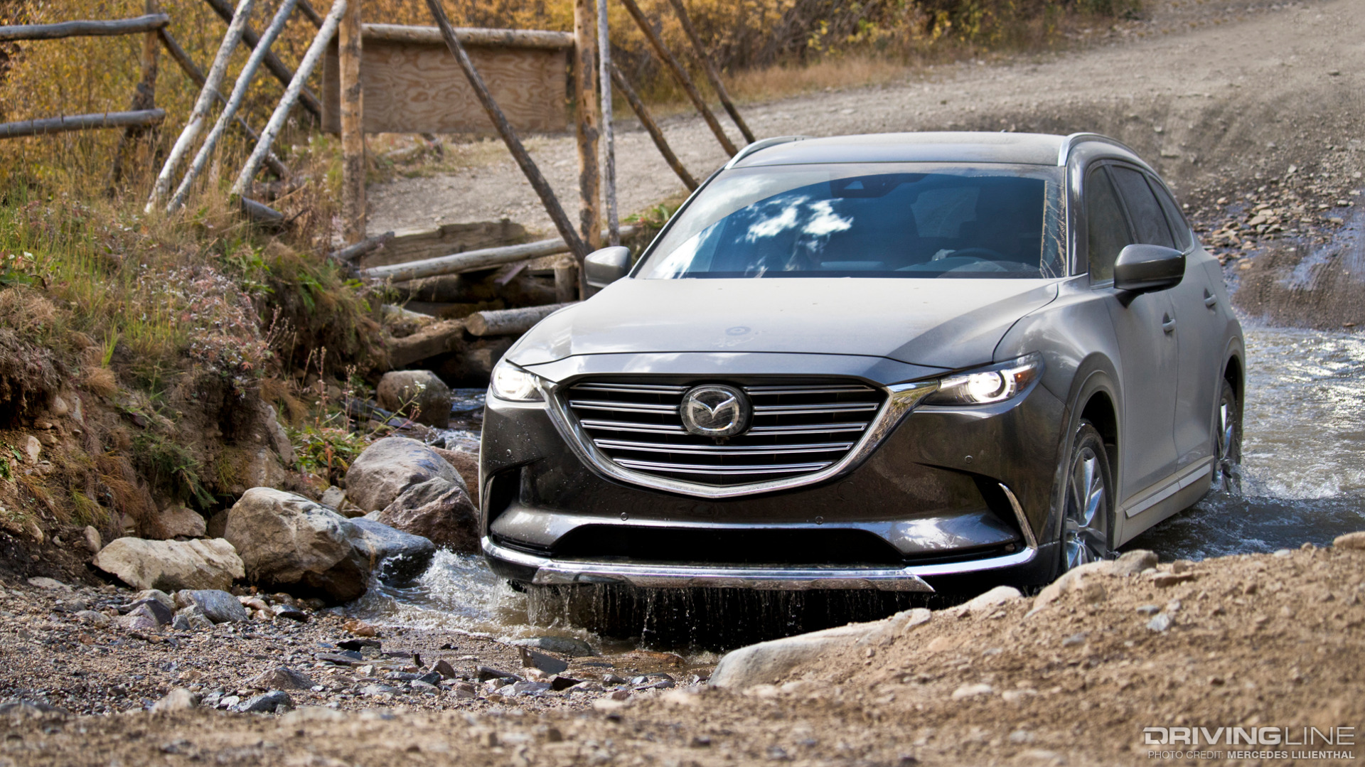 Mazda CX-9 through water