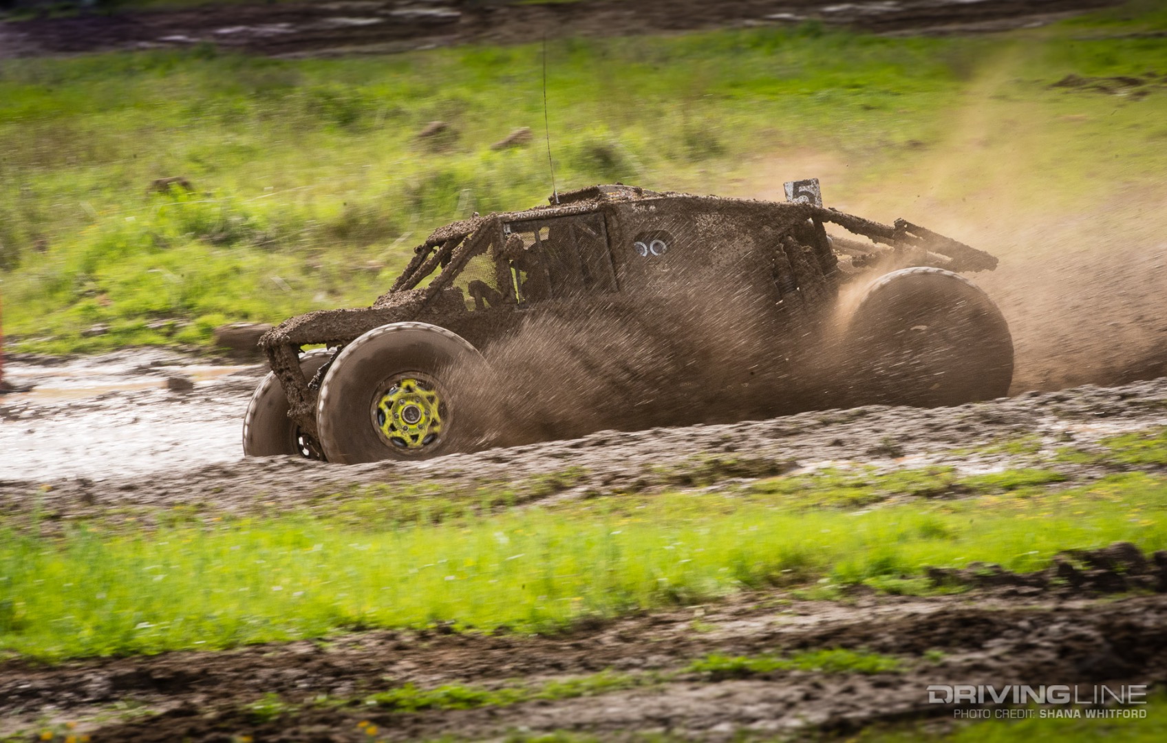 Shannon Campbell Driving at the 2019 Ultra4 MetalCloak Stampede