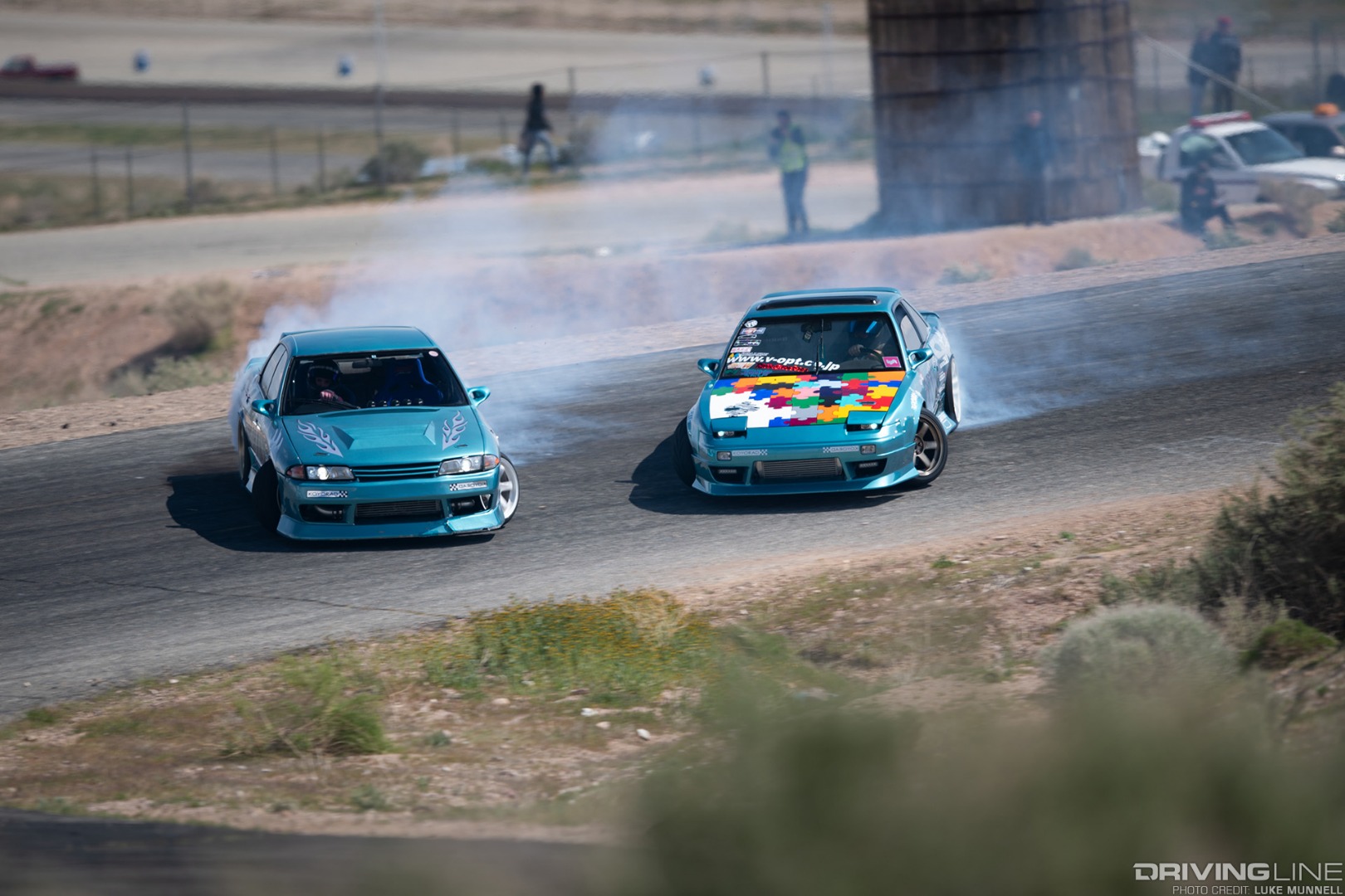 Jimmy Up Matsuri Auto Factory Realize R32 Nissan Skyline S13 Nissan 240SX tandem drift