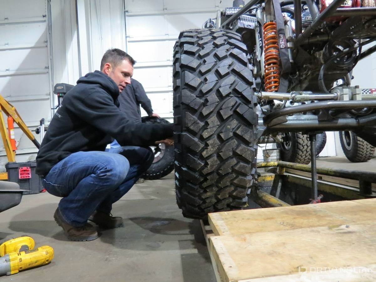 Derek West Prepping for a Race