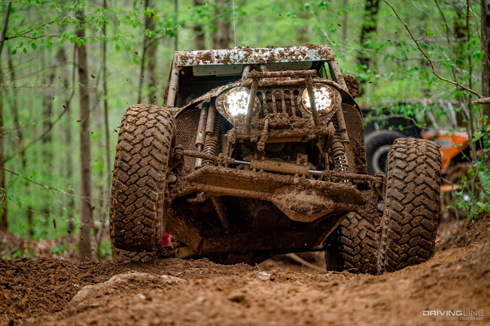 Josh Blyler Climbing a Rock at the Ultra4 Tear Down in Tennessee
