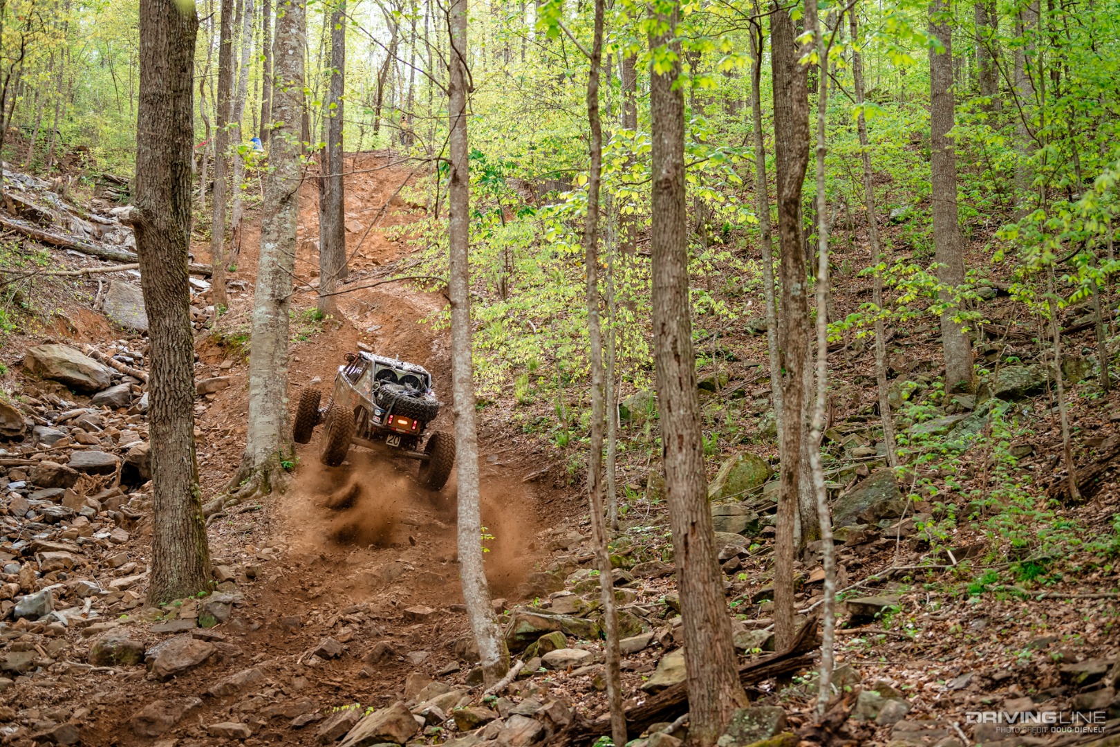 Derek West Climbing a Hill at the Ultra4 Tear Down in Tennessee
