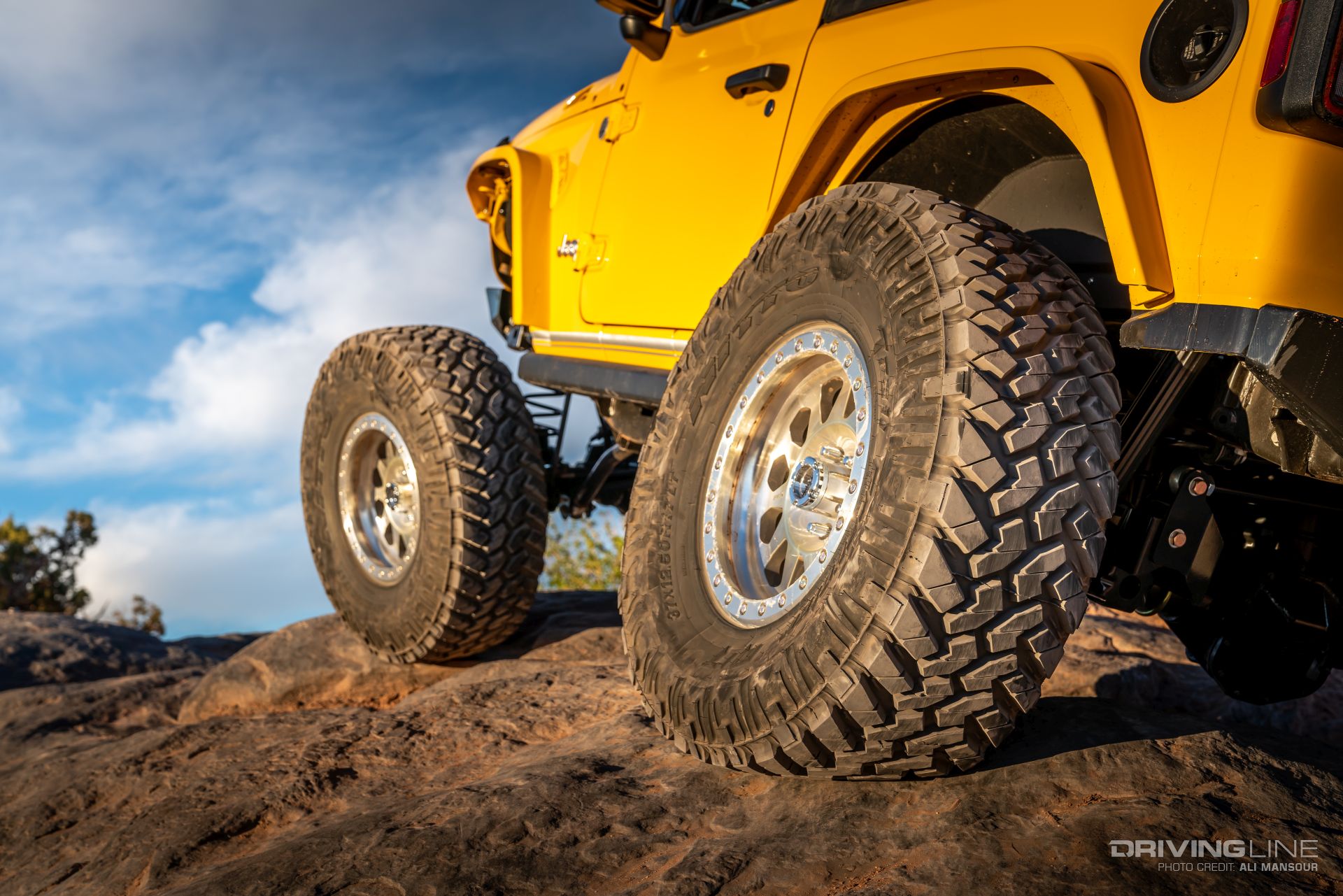 Left side of Jeep Wrangler JL on Nitto Trail Grapplers