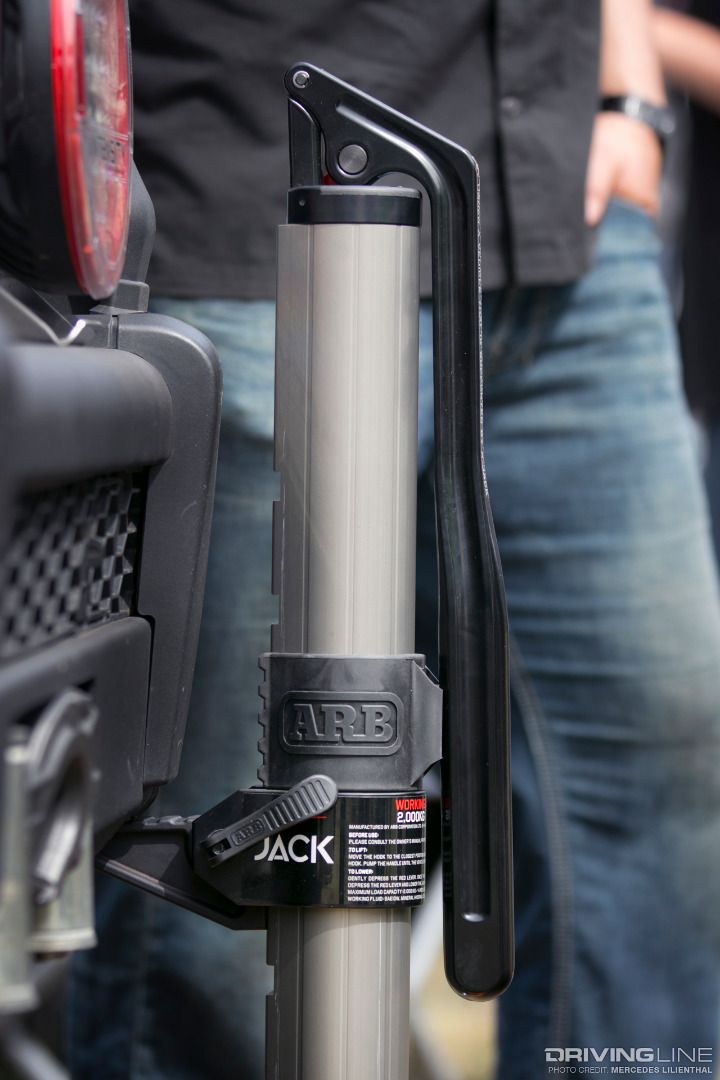 ARB's JACK positioned in winch bumper