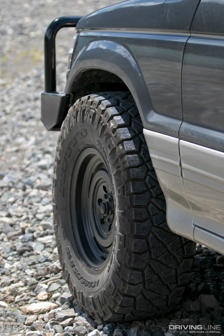 Mitsubishi Pajero, Nitto Ridge Grapplers, fifteen52 Analog HD detail shot