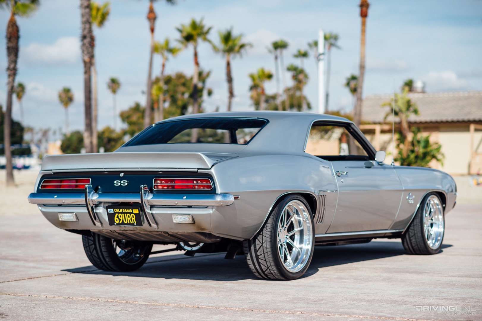 1969 Camaro RS SS 502 ProTouring Rear 3/4 on Nitto INVO