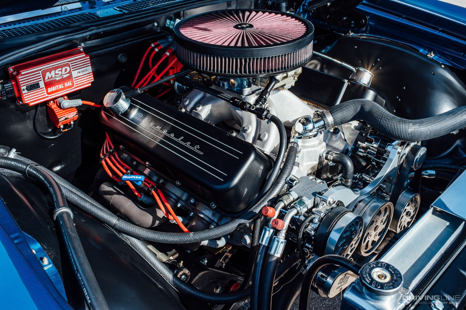 632 Blueprint Engine in engine bay of 1970 Chevy Chevelle SS