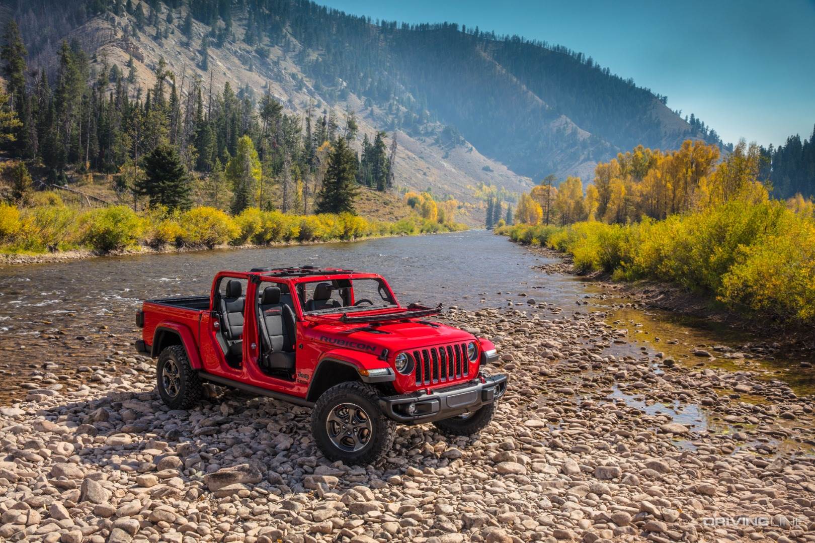 Jeep Gladiator without a roof or doors