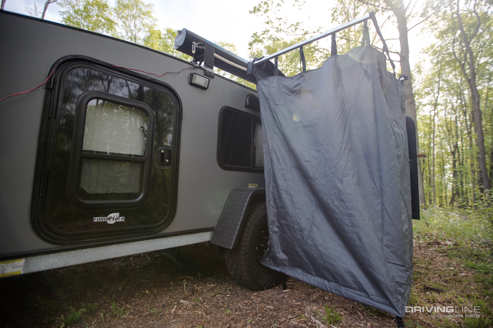 Portable shower stall for privacy while camping