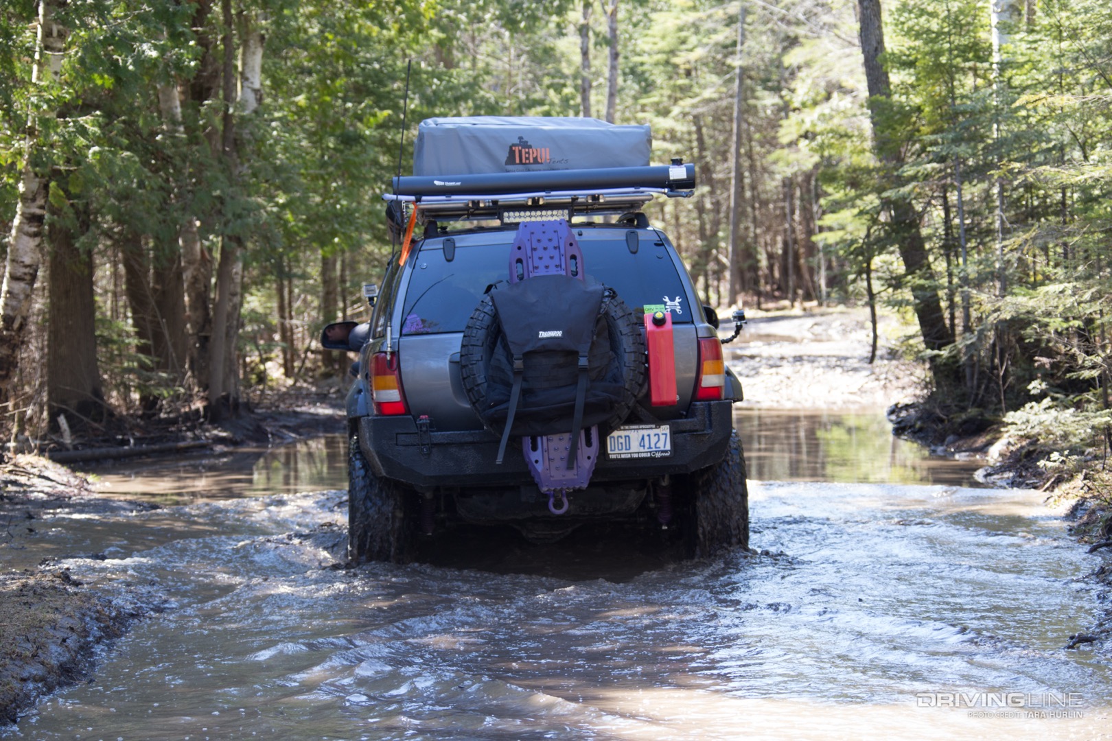 Trash-a-roo for carrying trash while camping