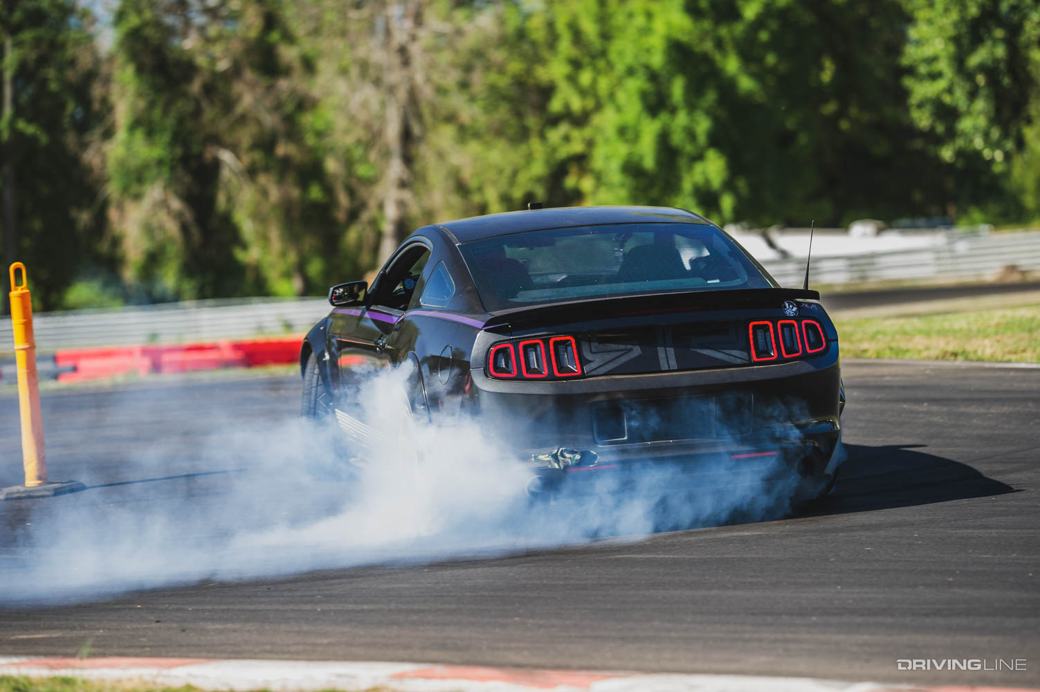 SN195 Ford Mustang on NT555 G2 tires drifting