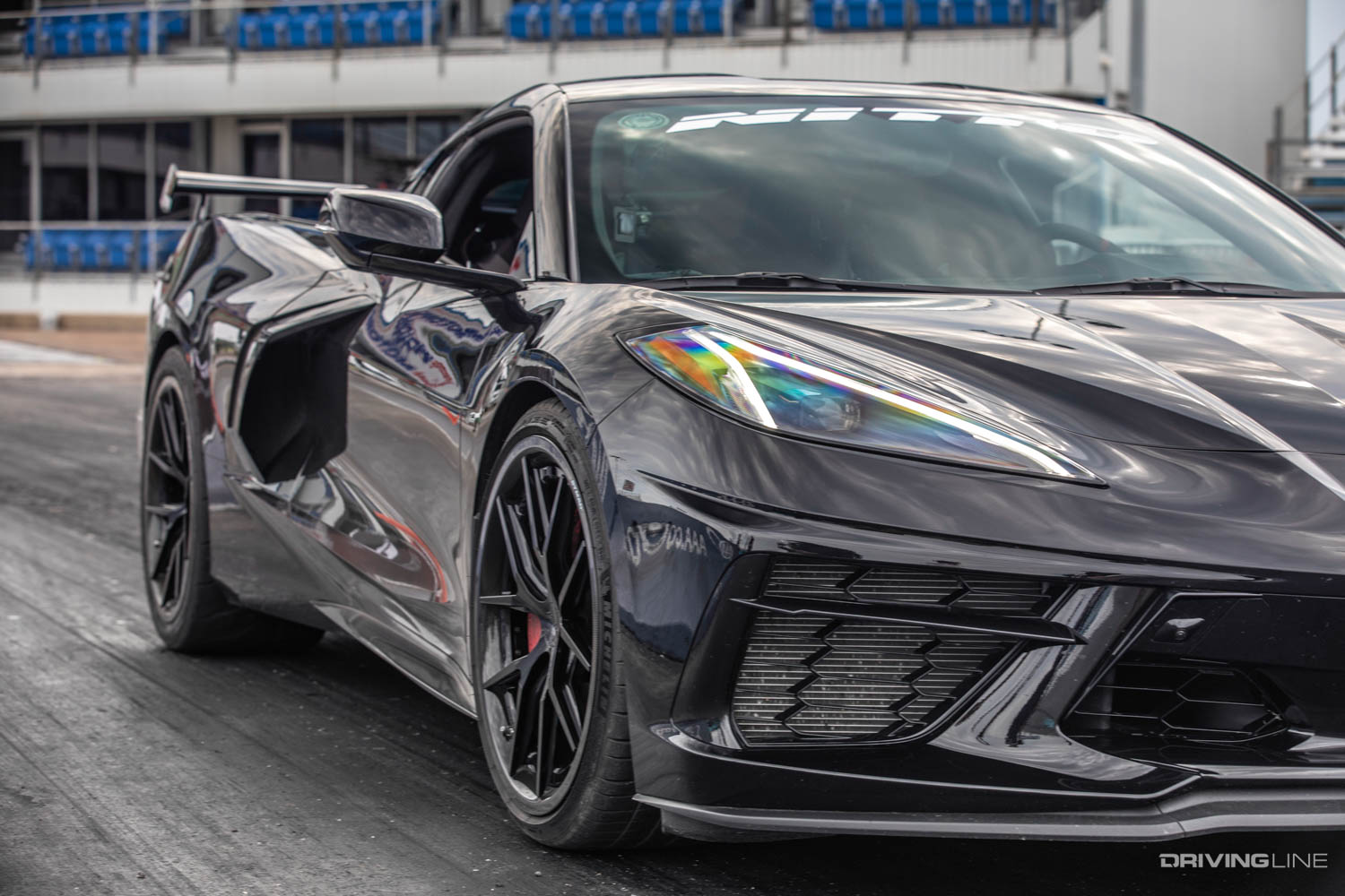 Driver Battles C8 Corvette at drag strip
