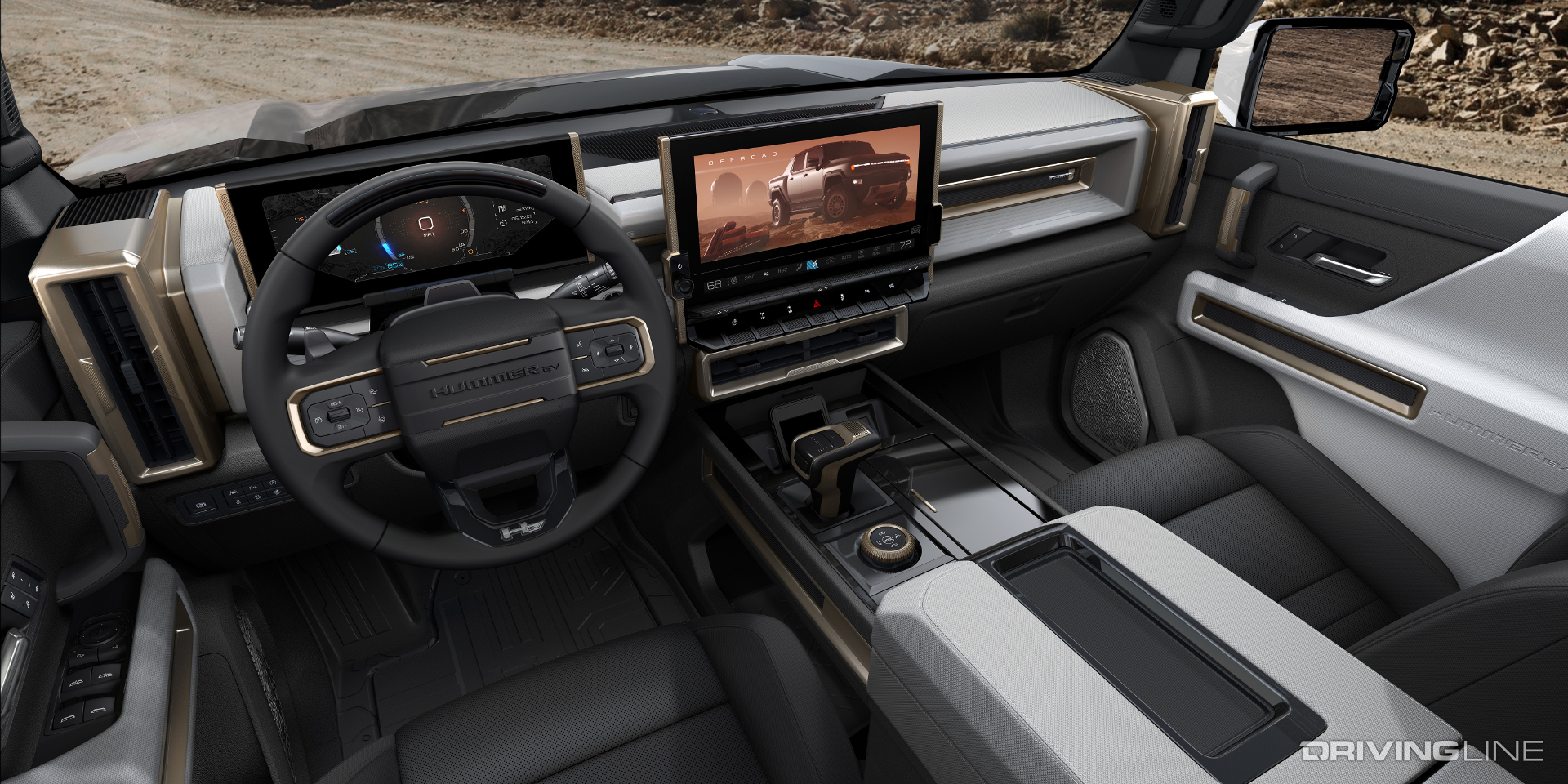 Hummer EV Front Dash and Infotainment Center
