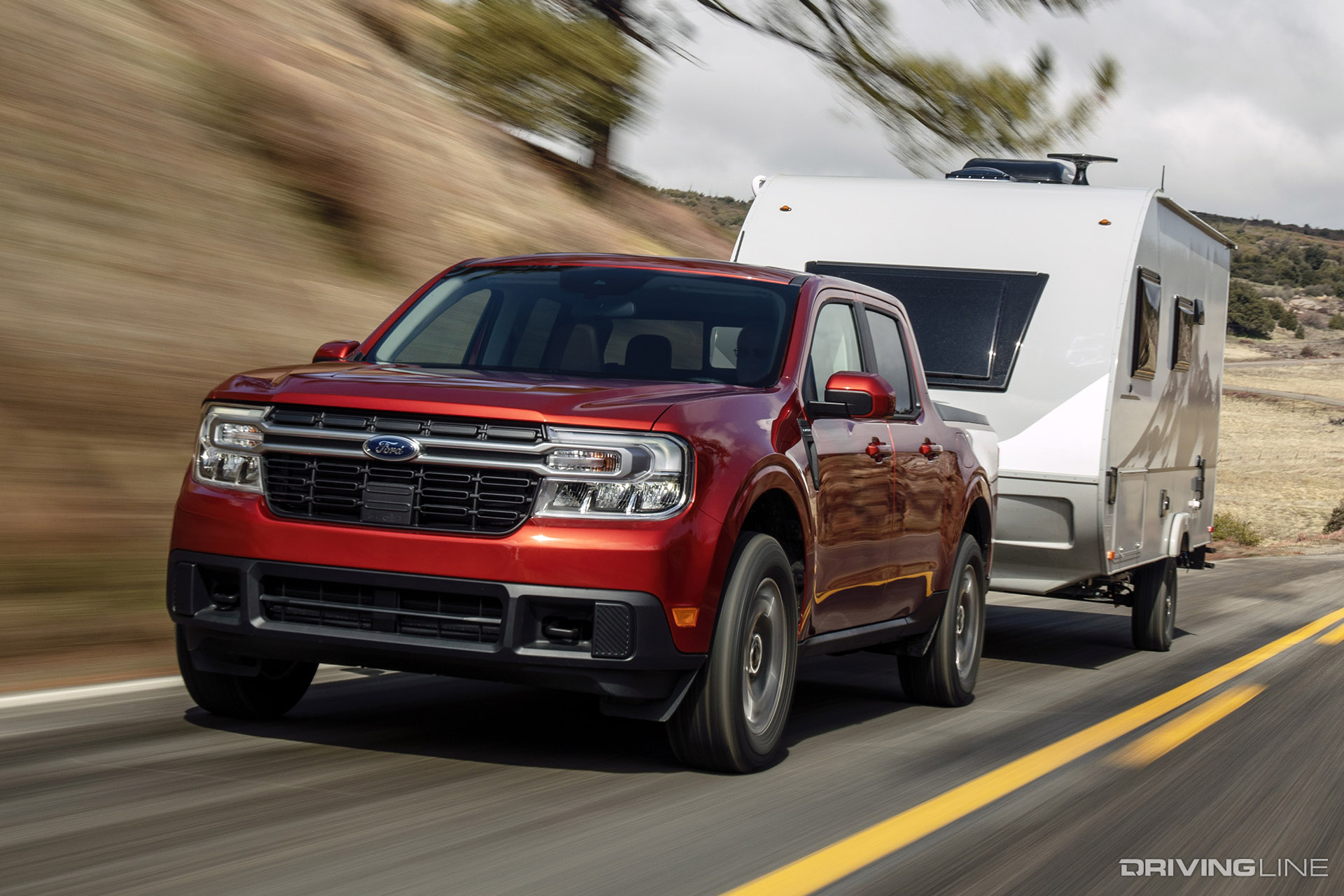 Ford Maverick Towing Trailer