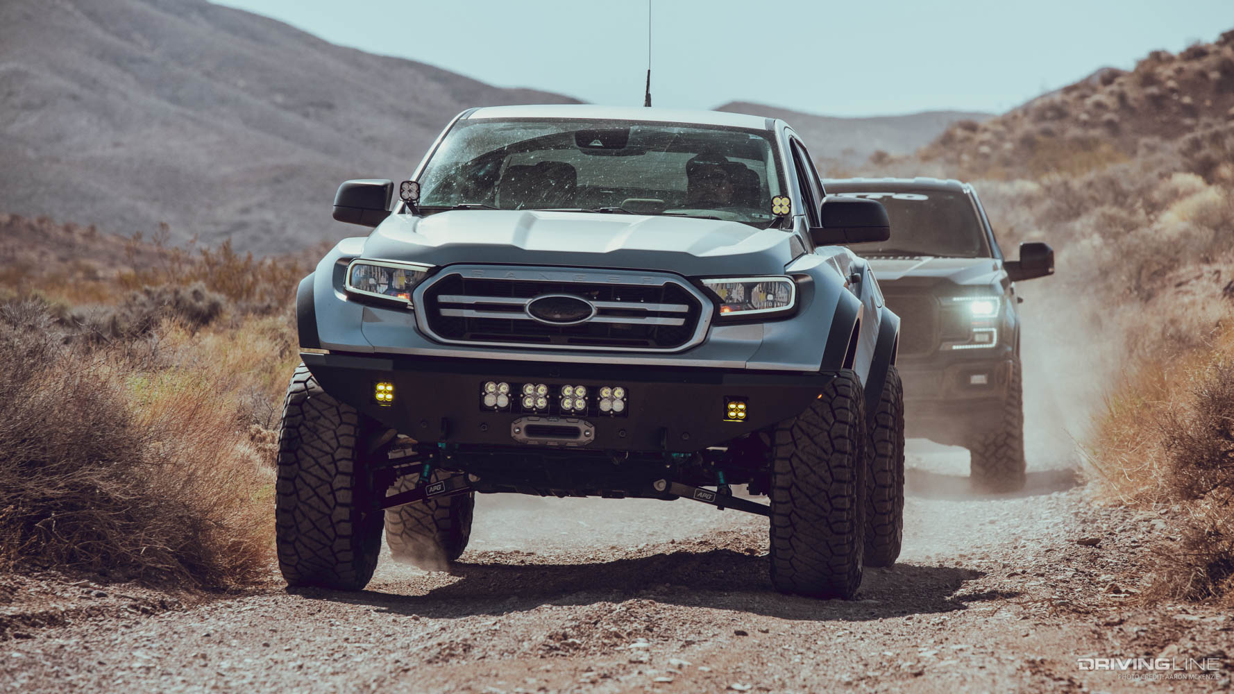Ford Ranger on the Trail at Titus Canyon