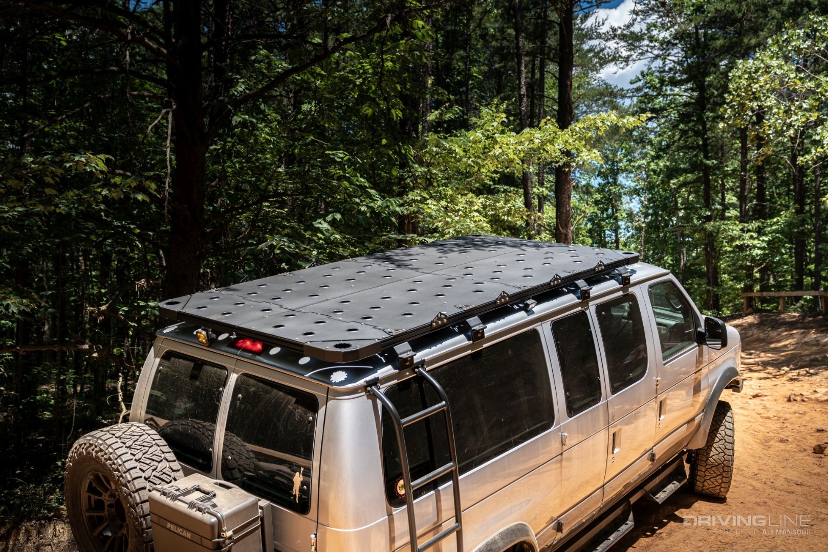 Ford E-350 4x4 Van Conversion Roof rack detail