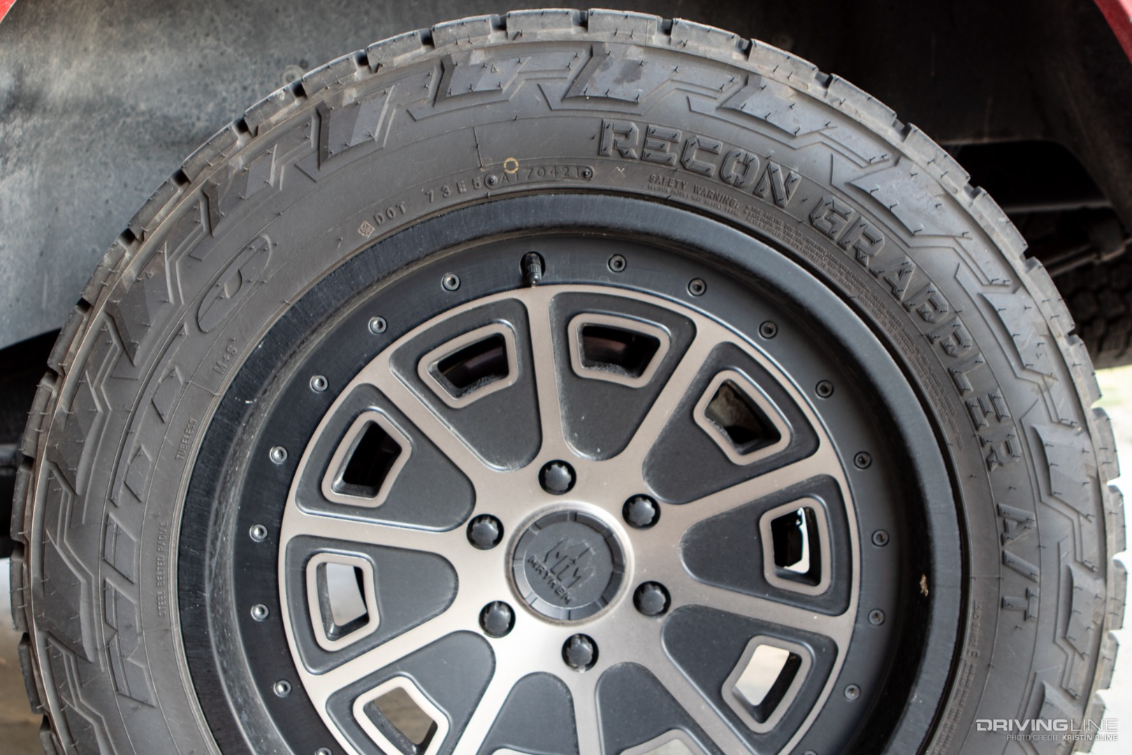 Nitto Recon Grappler A/T Tire sidewall detail