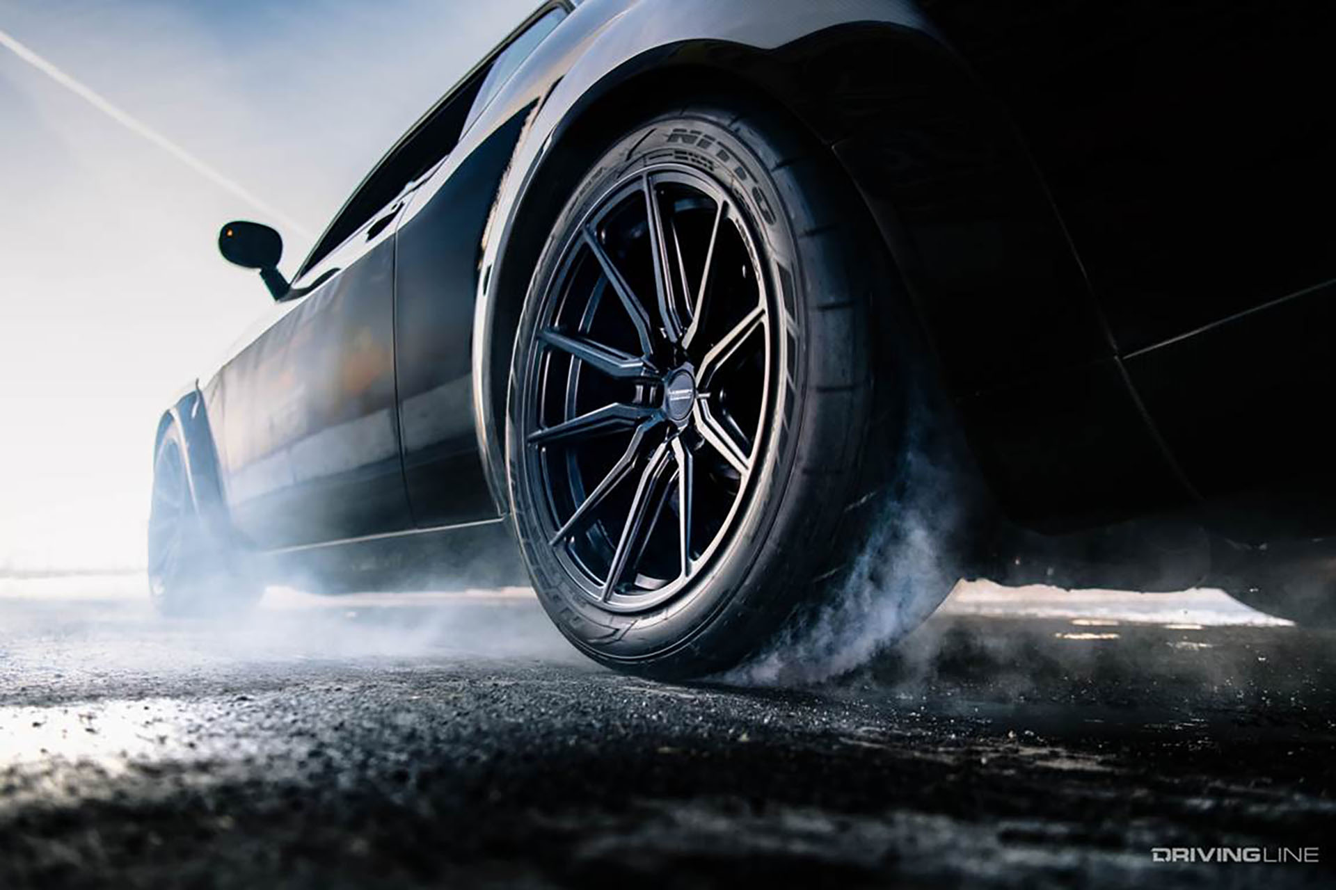 Dodge Challenger on Nitto NT555 RII DOT compliant drag radial