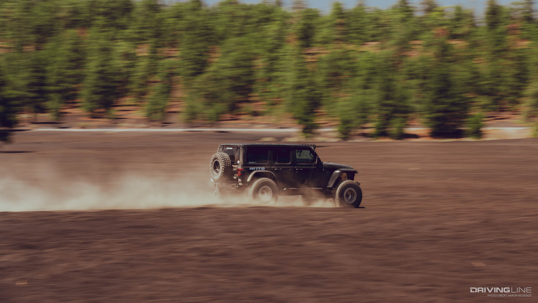 On the Trail: Cinder Hills, AZ  Evo Jeep driving fast