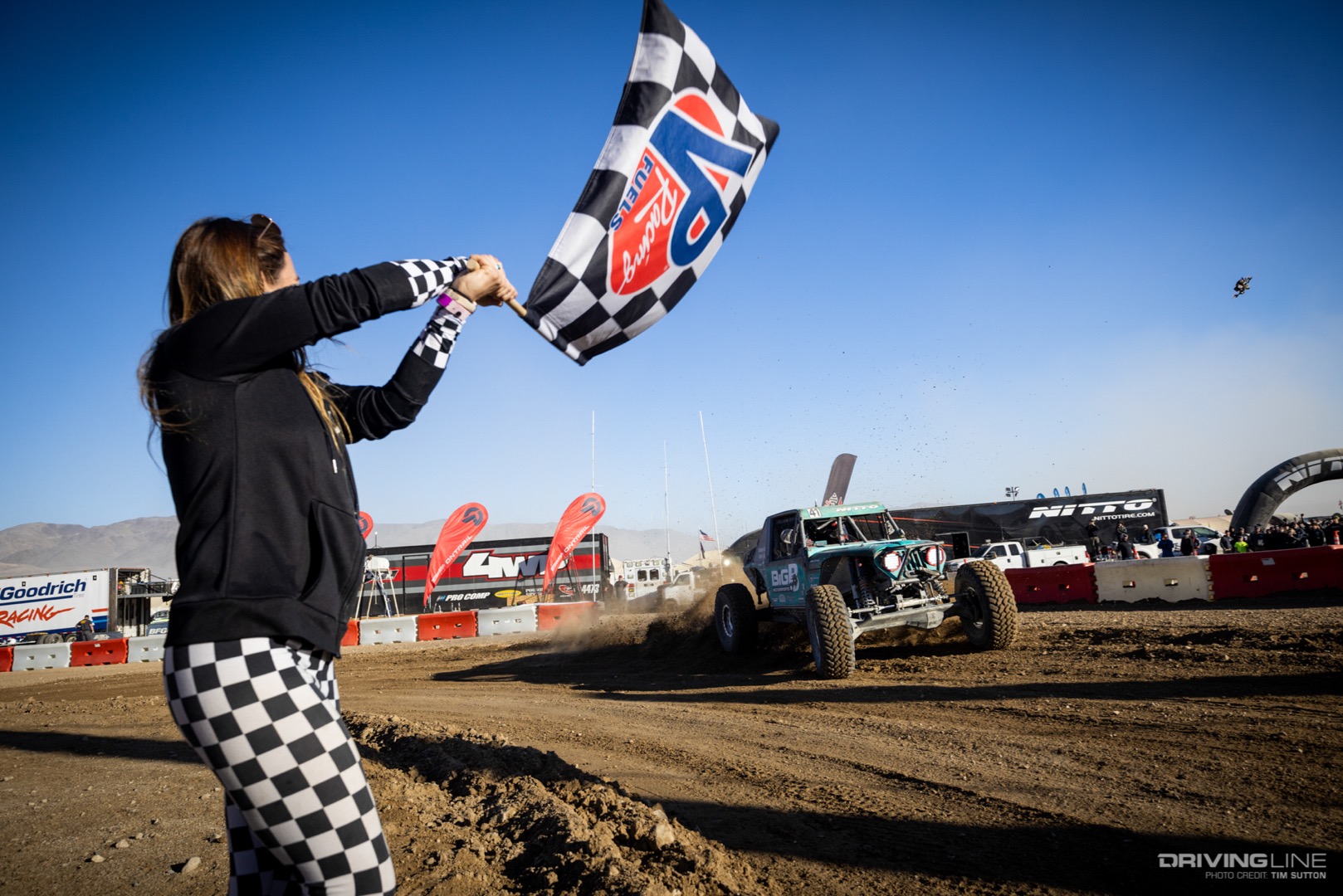 Josh Blyler crossing the line to finish third at the Nitto Race of Kings