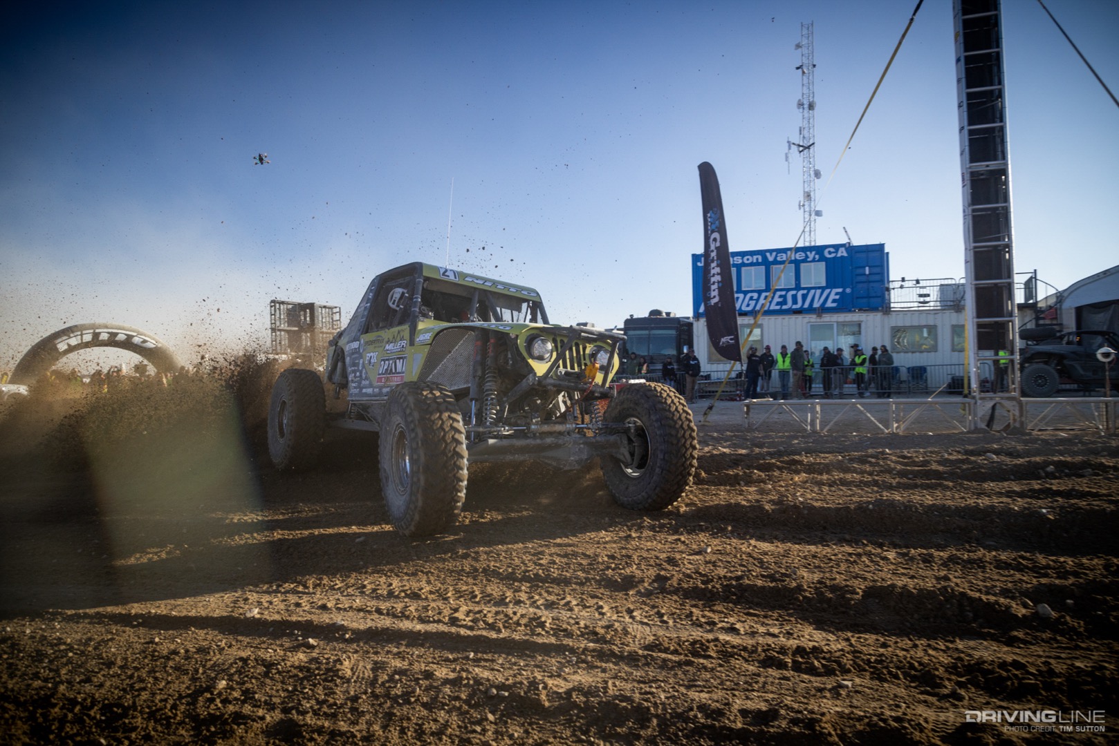 Erik Miller crossing the line to finish fifth at the Nitto Race of Kings