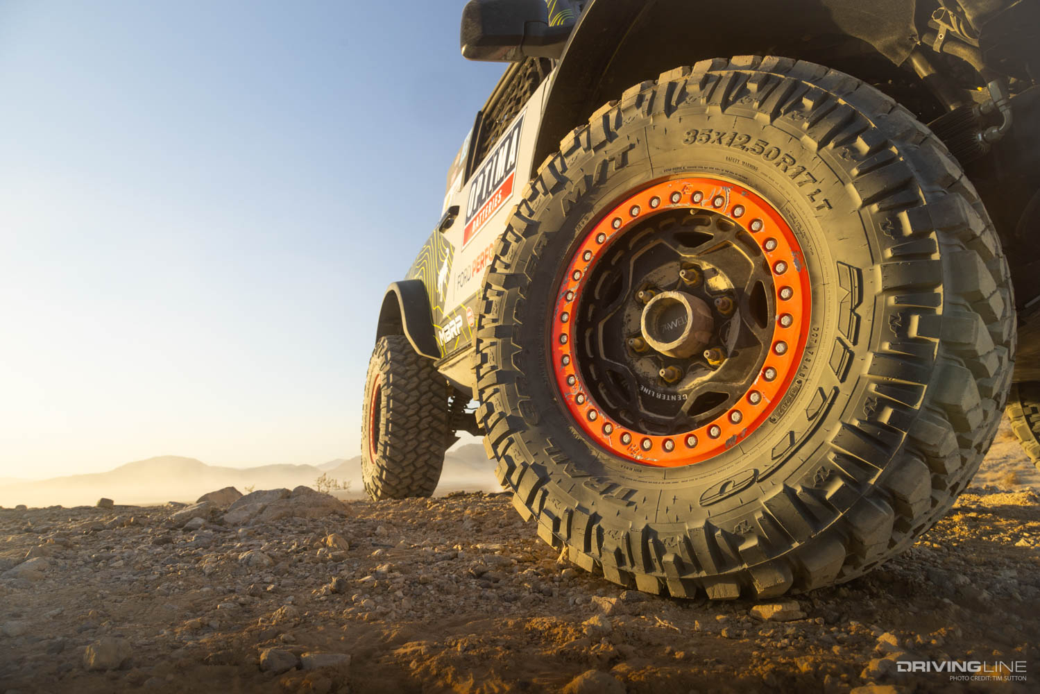Nitto Trail Grappler M/T tire on race ready Bronco Ultra4