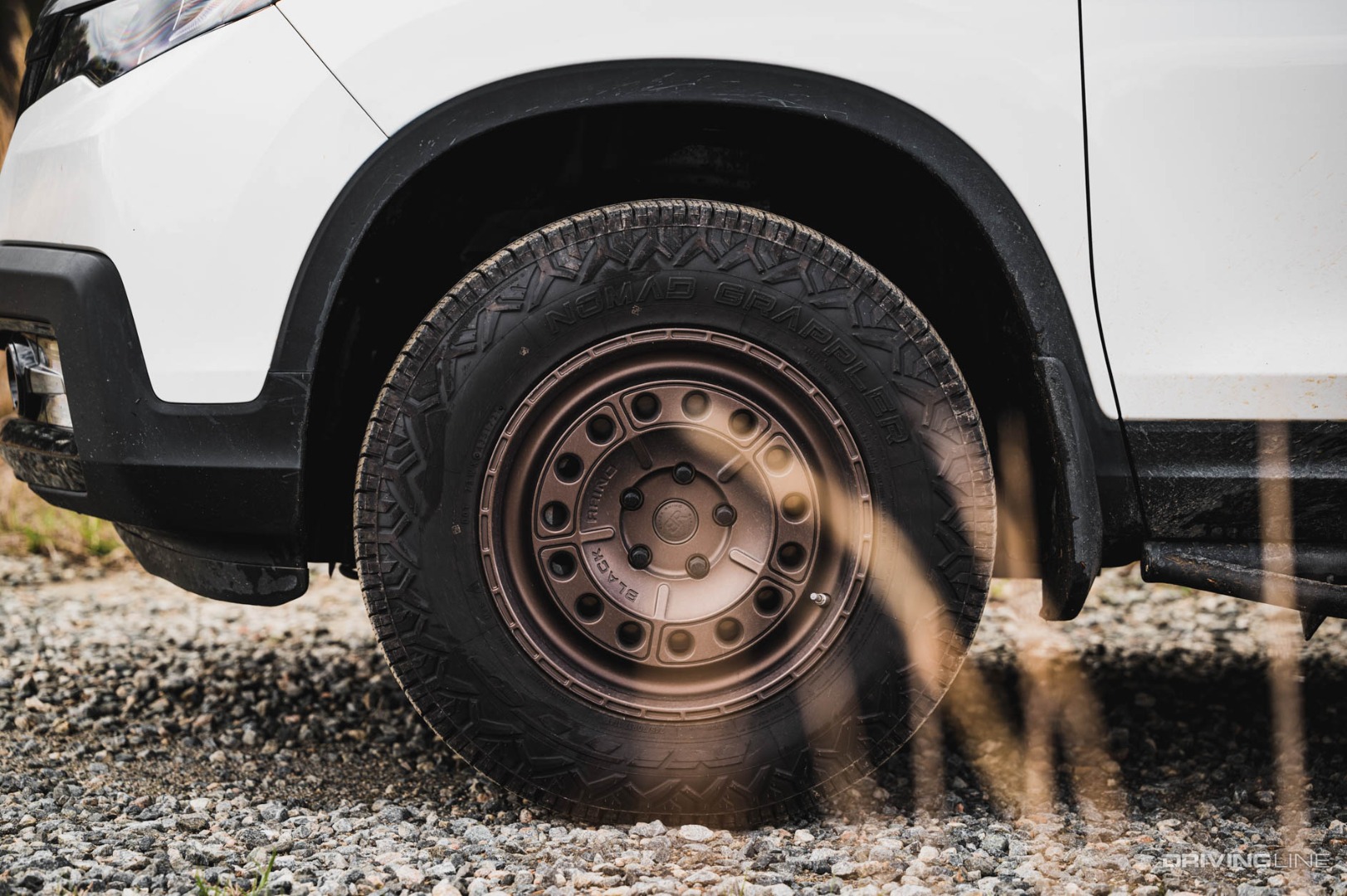 Nitto Nomad Grappler on Honda Crossover from the side