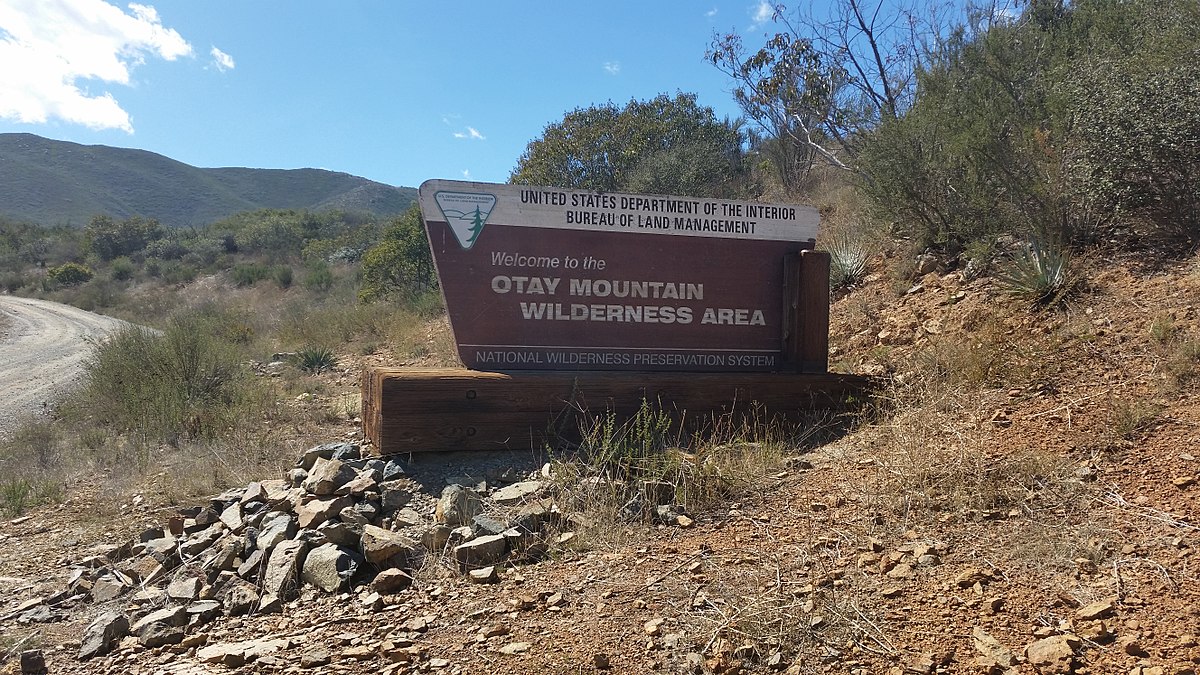 Sign on Otay Mountain Truck Trail