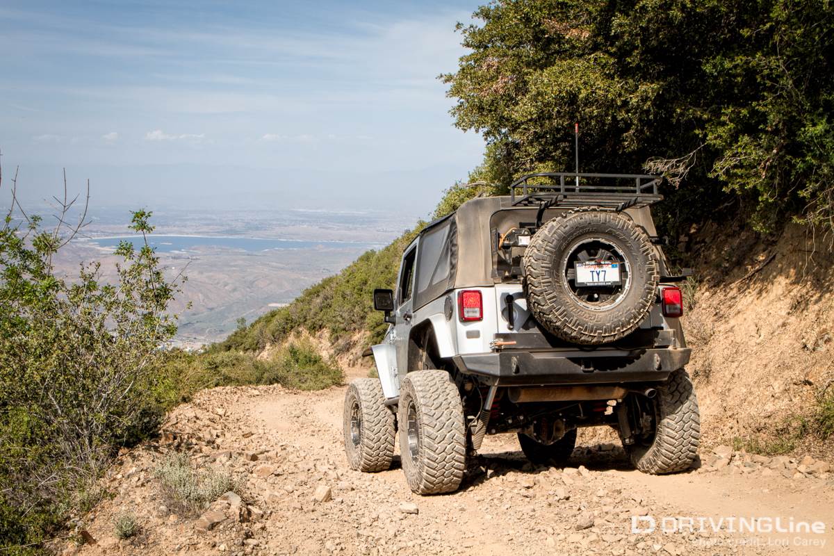 Jeep TJ on Main Divide