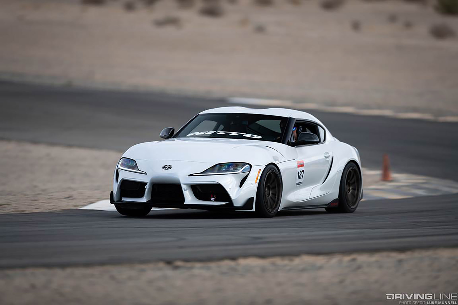 2020 Toyota Supra White on Track