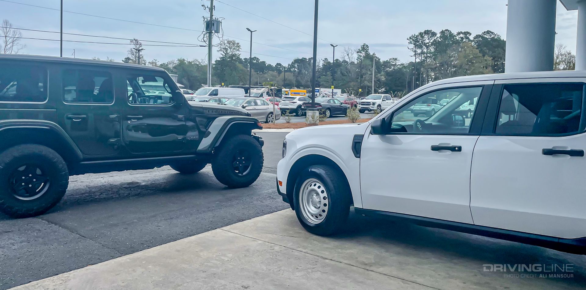 2022 Ford Maverick Hybrid and Jeep Wrangler 392